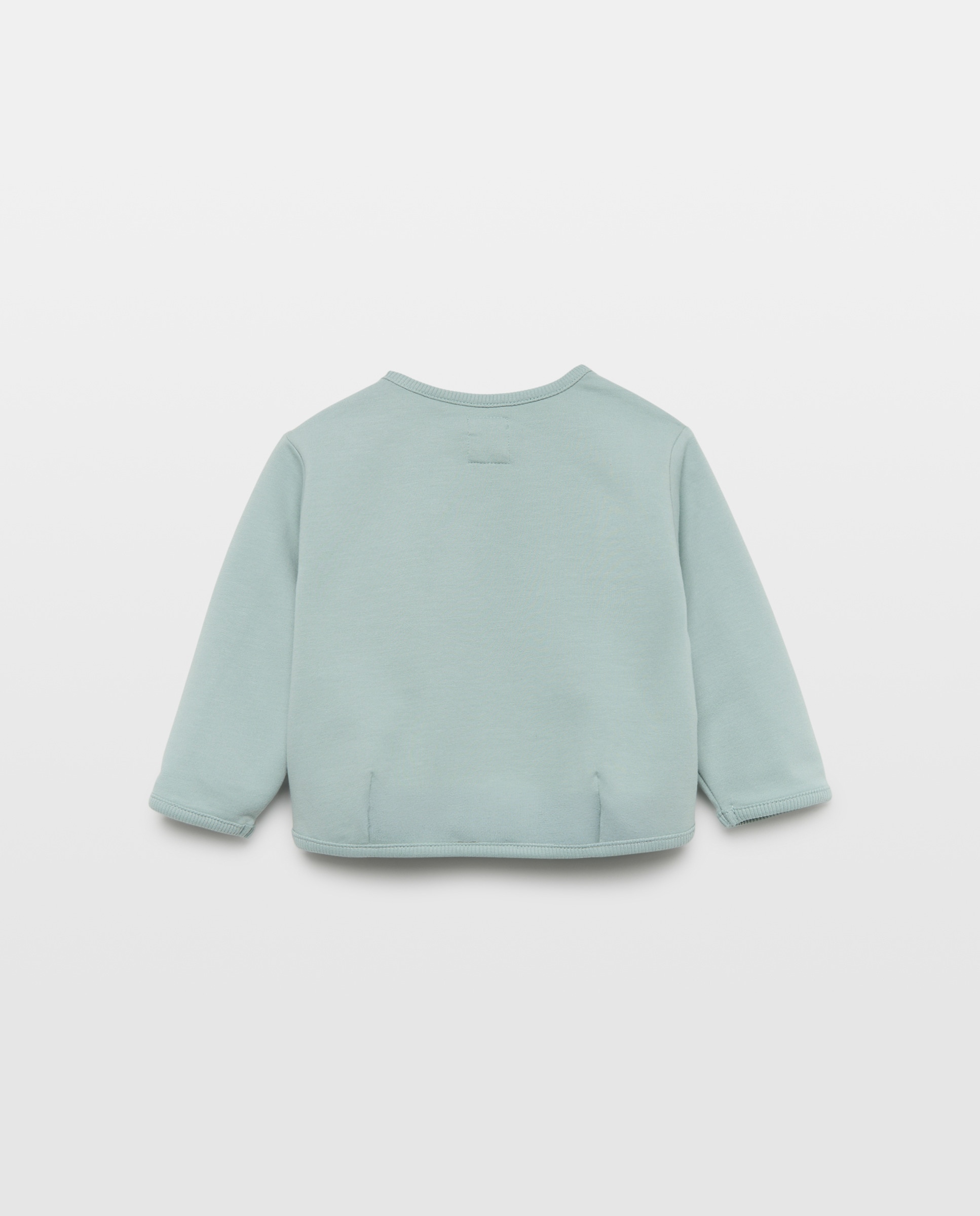 Sweatshirt de Bebé com Gola Redonda e Fantasia 3D Baby El Corte Inglés Verde-2