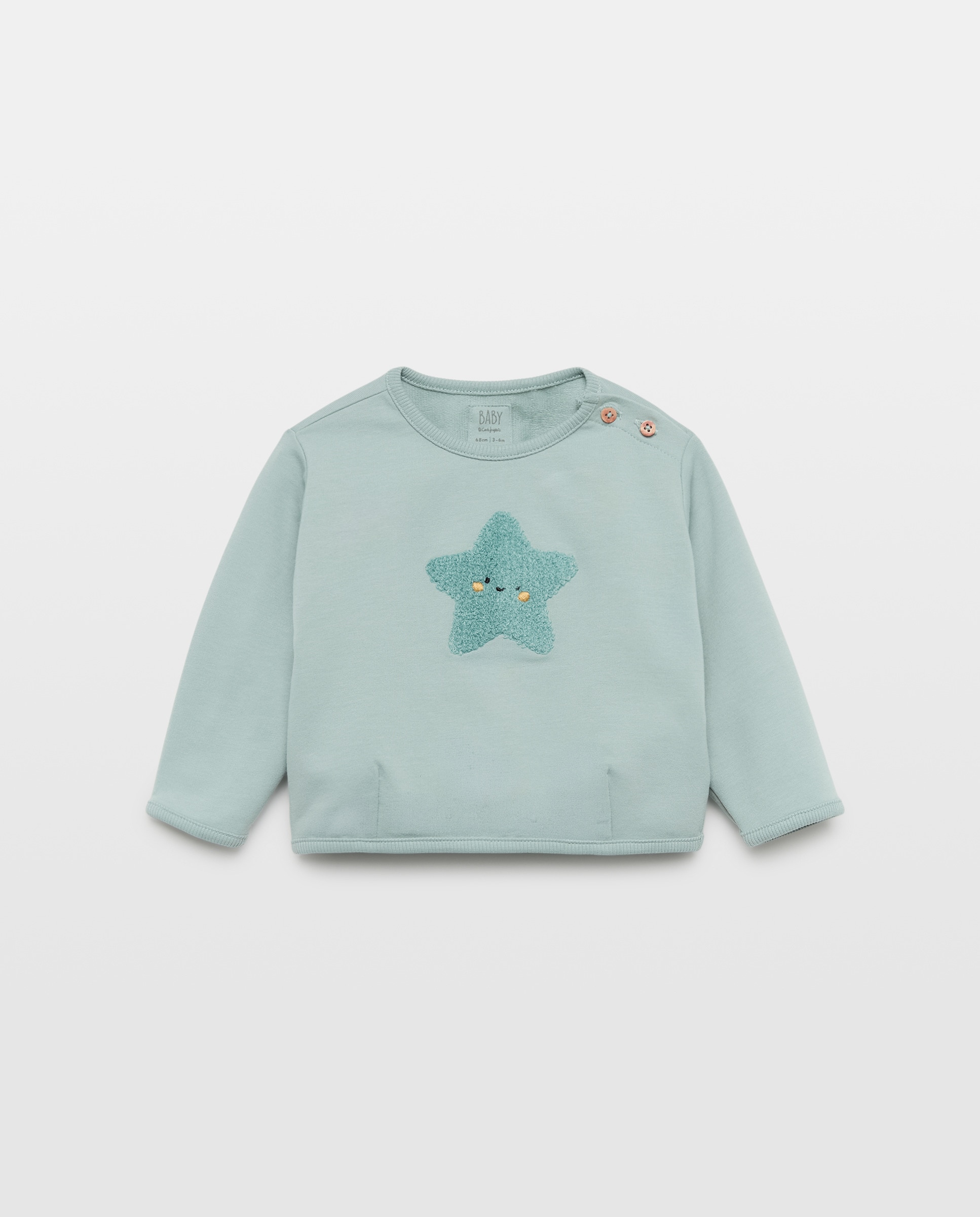Imagem 0 de Sweatshirt de Bebé com Gola Redonda e Fantasia 3D