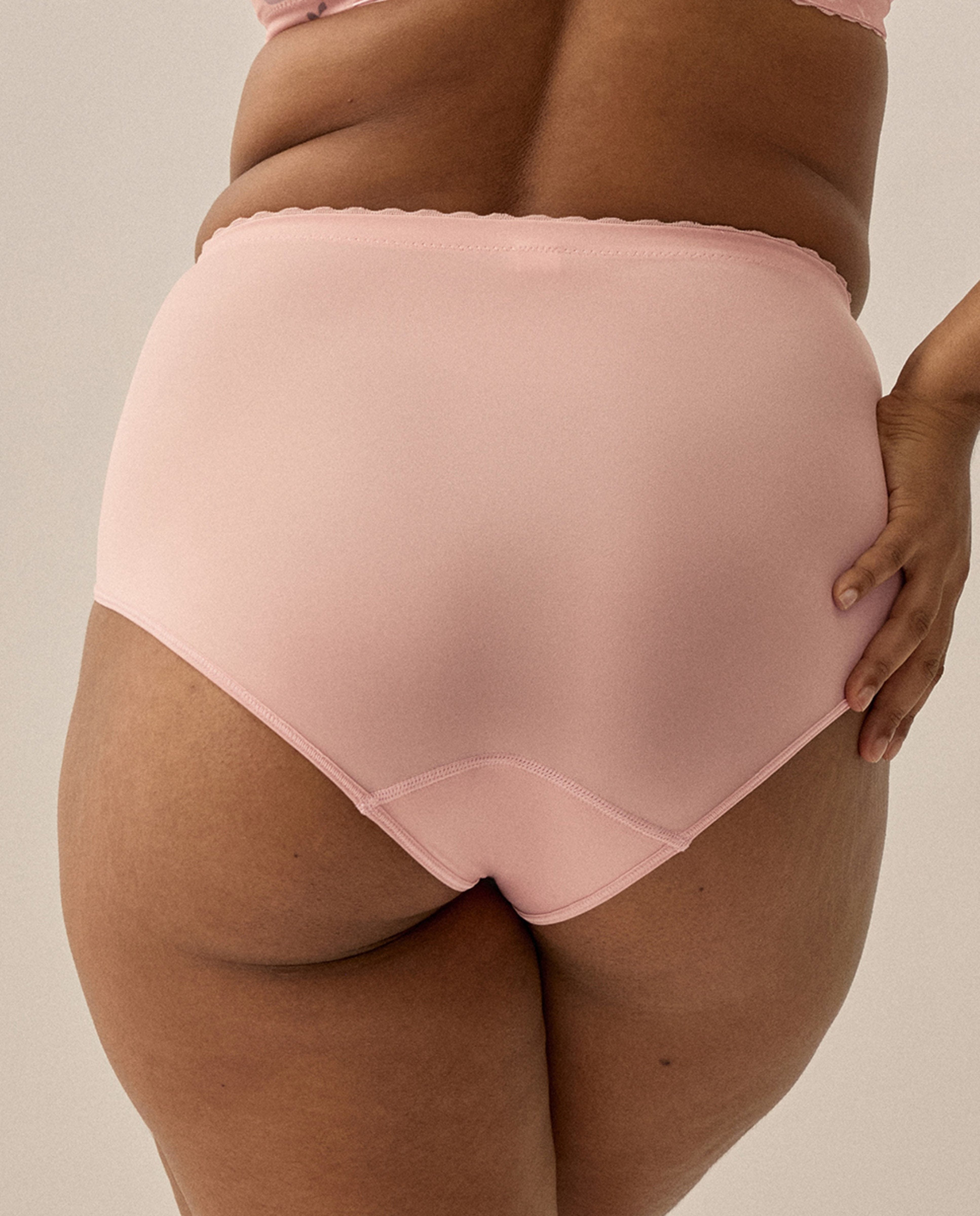 Cueca Adelgaçante Clássica Rosa-claro-2