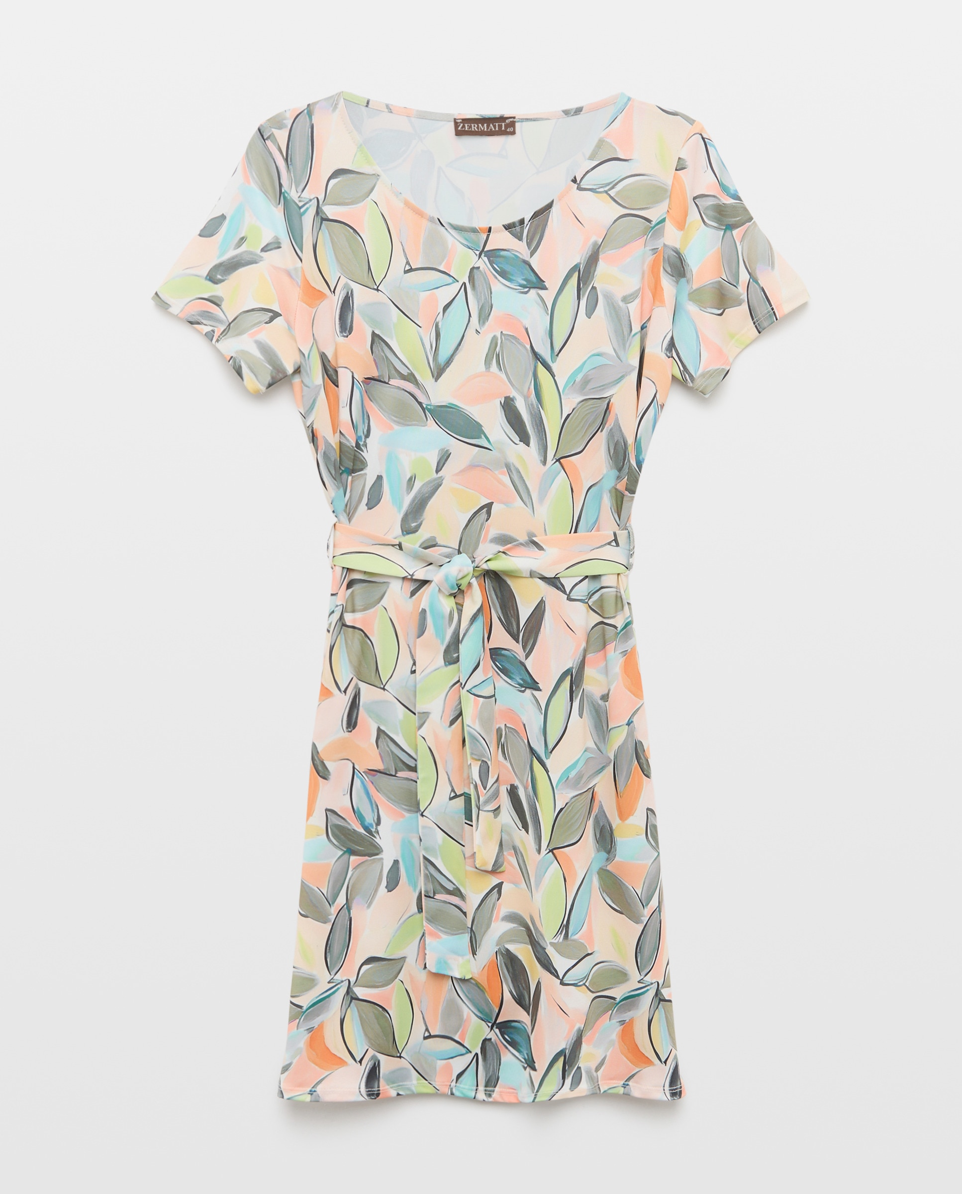 Imagem 0 de Vestido estampado com manga curta