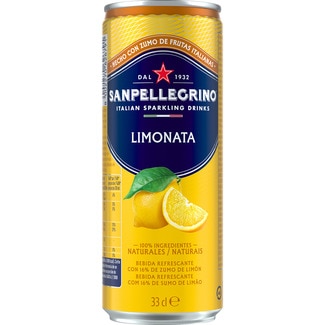 limonada agua mineral con gas y zumo de limón lata 33 cl - San Pellegrino