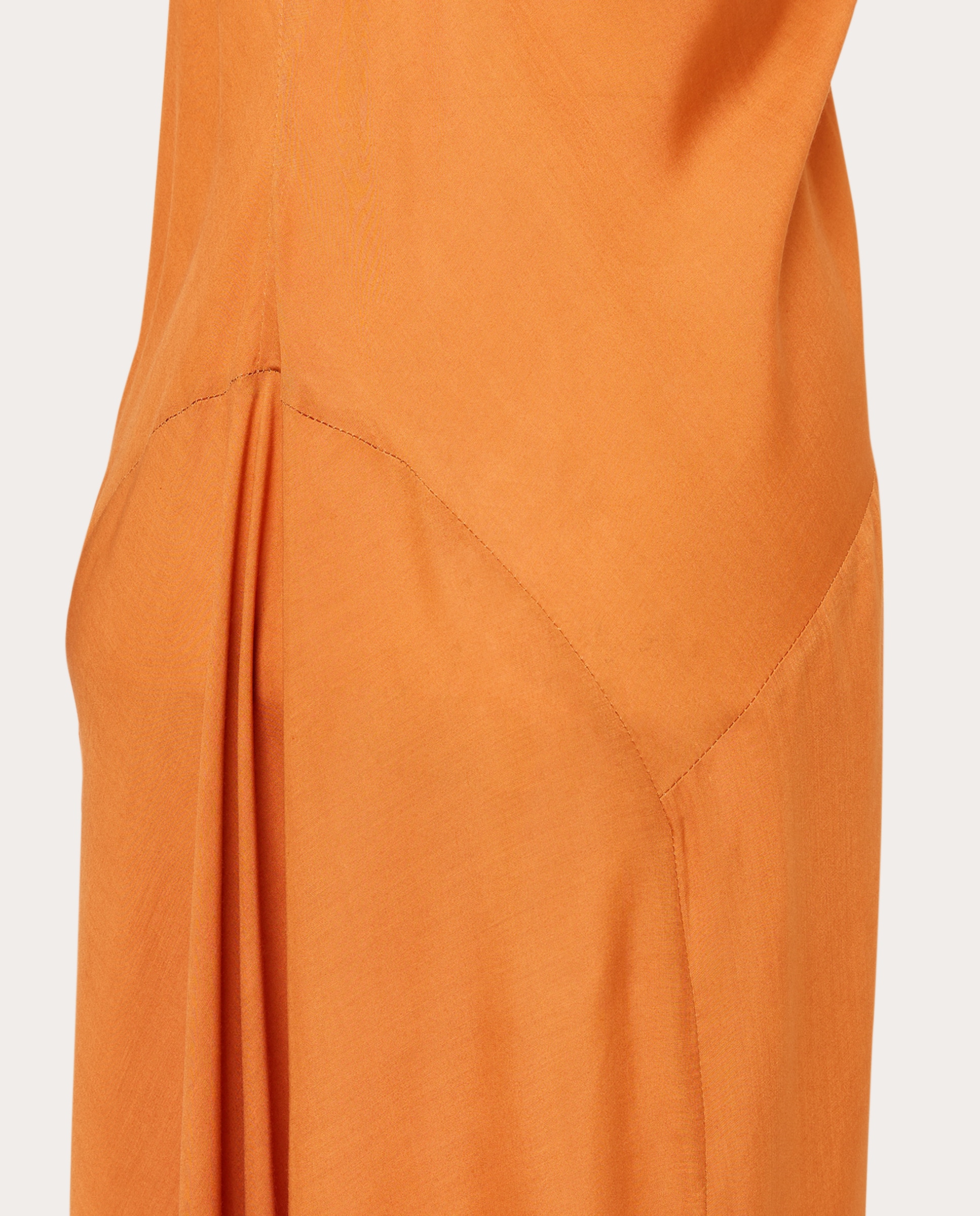 Vestido Comprido Zoe Laranja-5