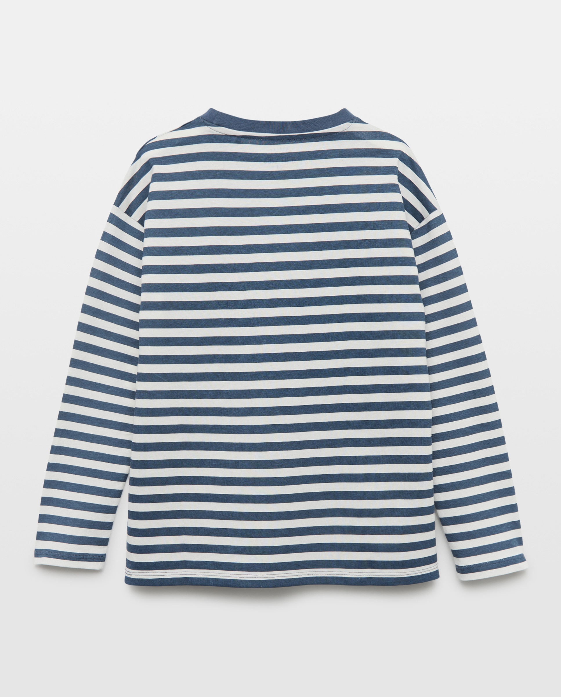 Camiseta de niño estampada manga larga Azul Suave-2