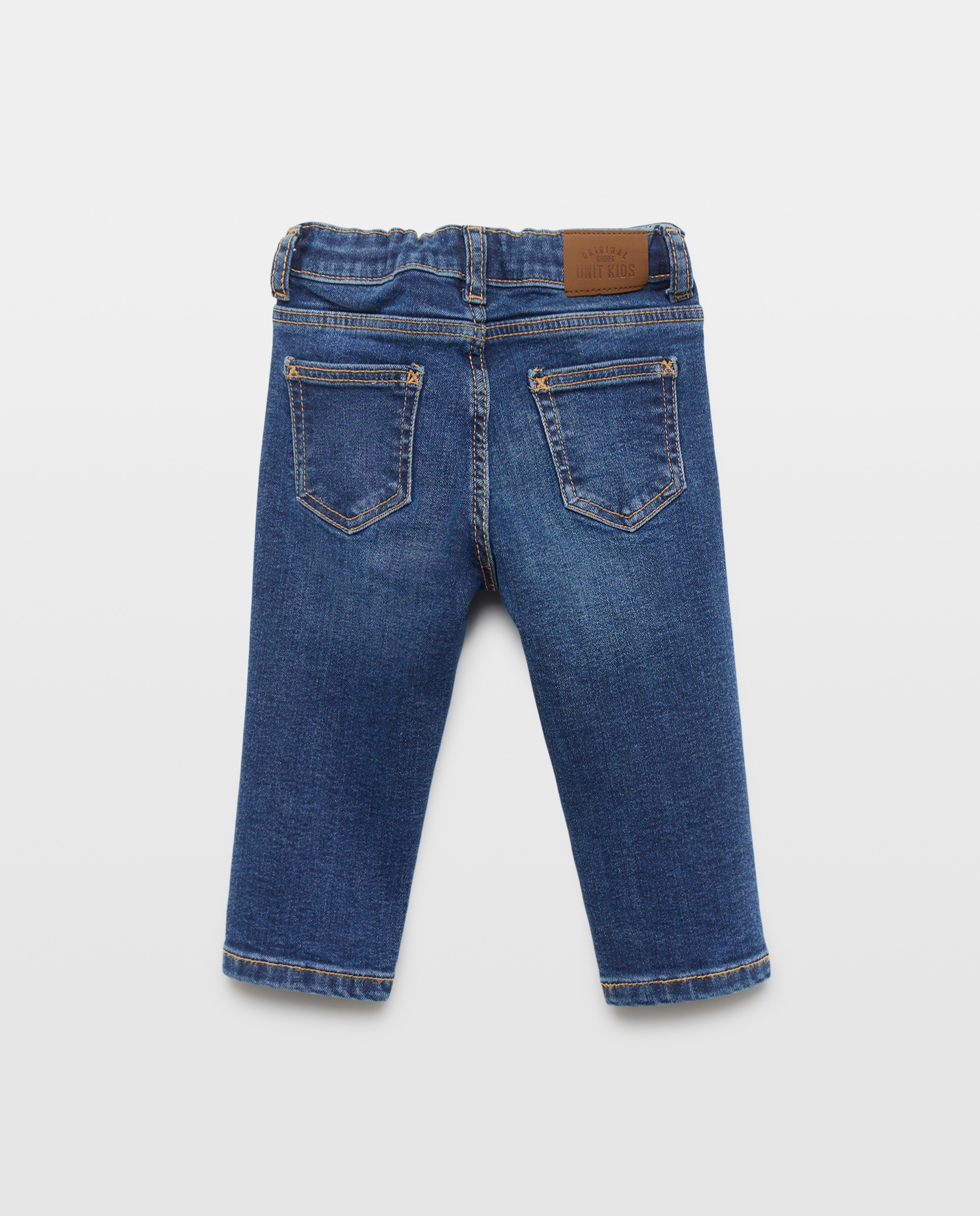 Pantalón de bebé denim 5 bolsillos Azul pálido-2