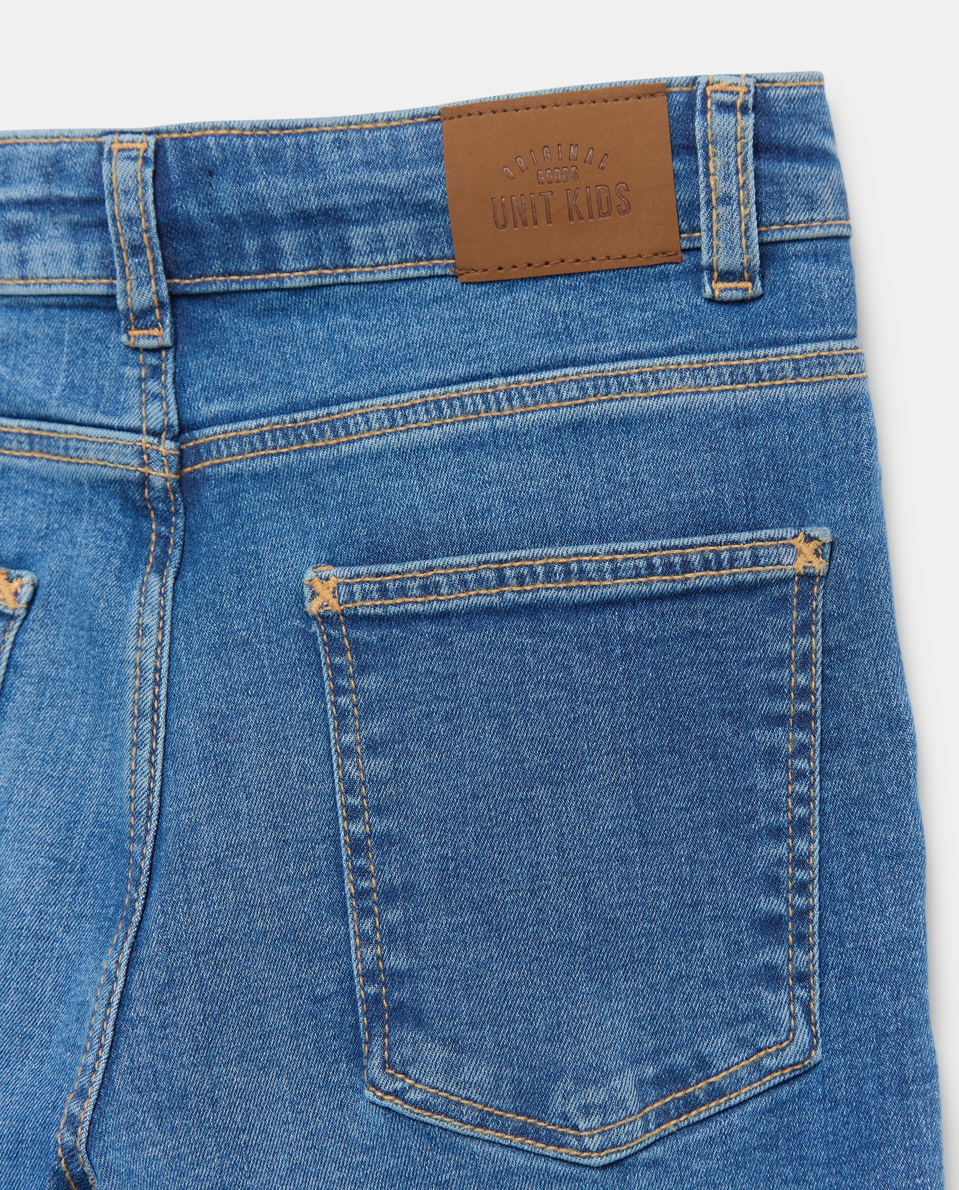 Pantalón de niño denim 5 bolsillos regular Azul pálido-3