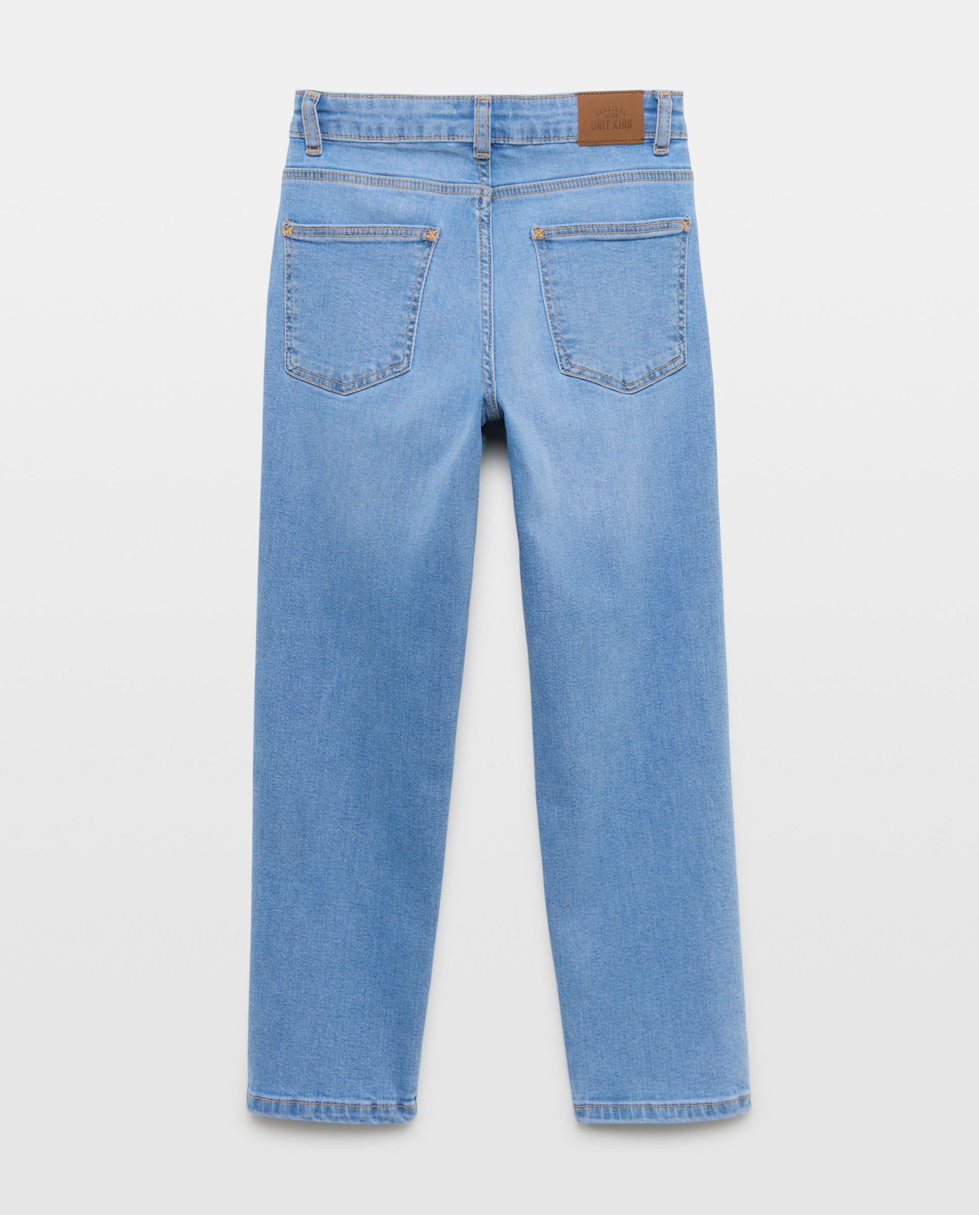 Pantalón de niño denim 5 bolsillos regular Cerúleo-2