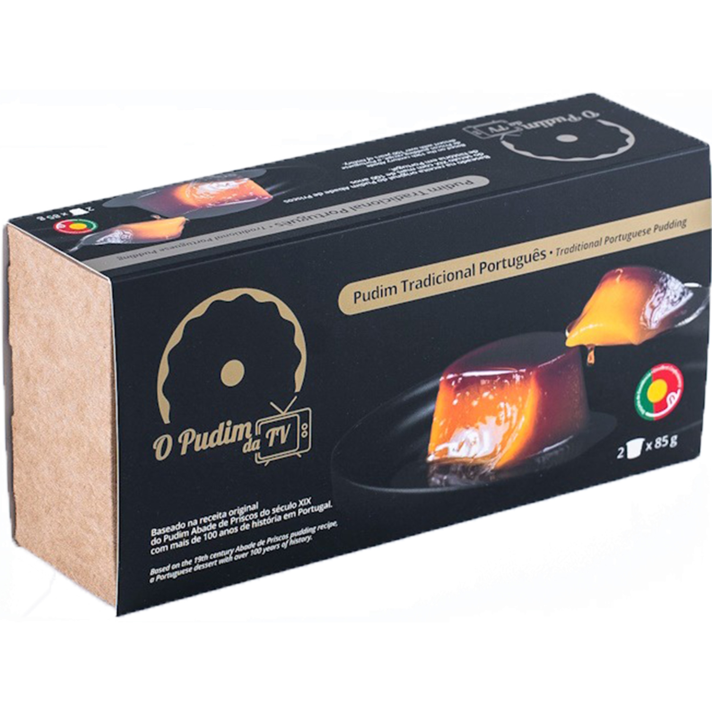 Pudim Abade Priscos Pack 2 unidades embalagem 85 g