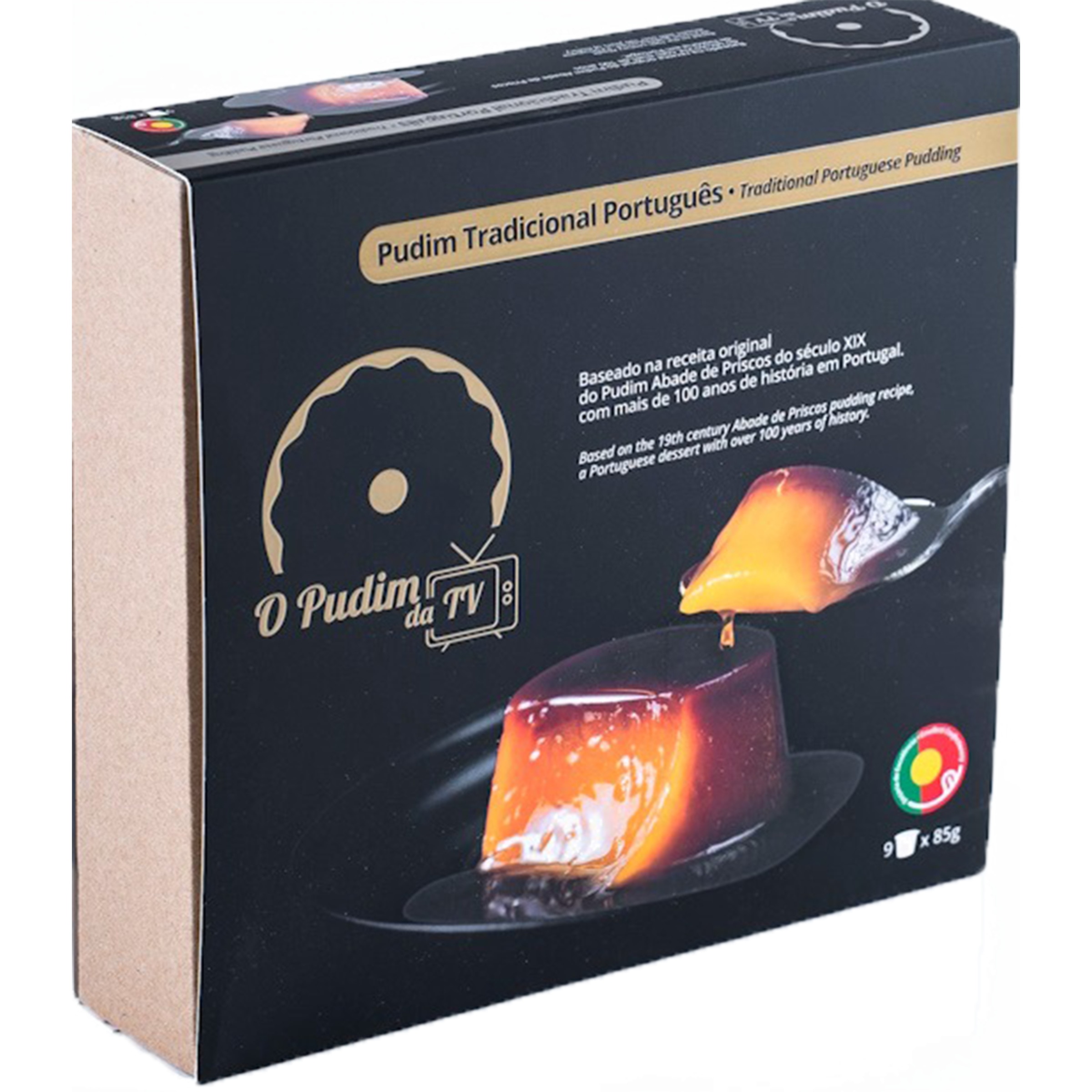 Pudim Abade Priscos Pack 9 unidades embalagem 85 g