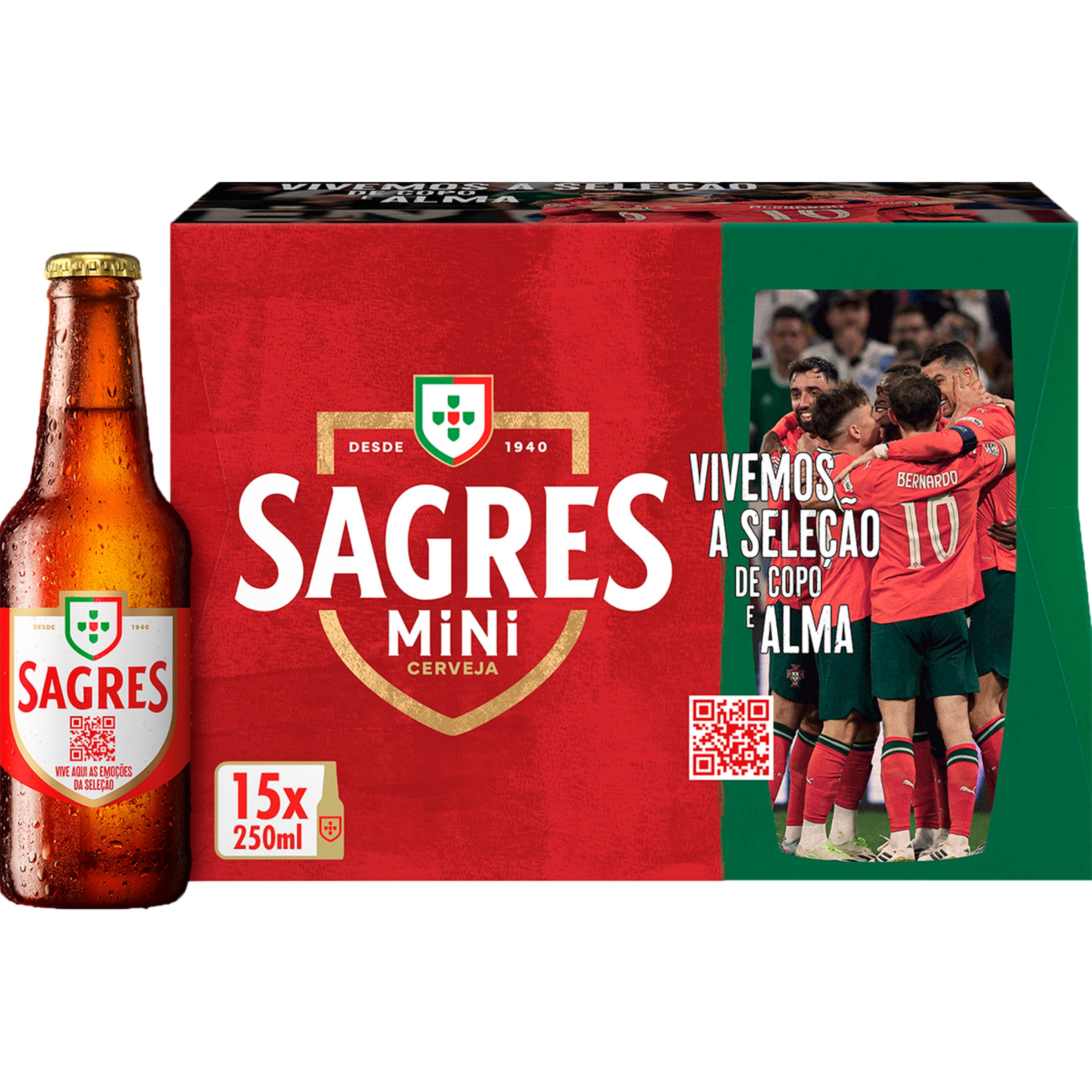 Cerveja Mini Pack 15 unidades embalagem 25 cl