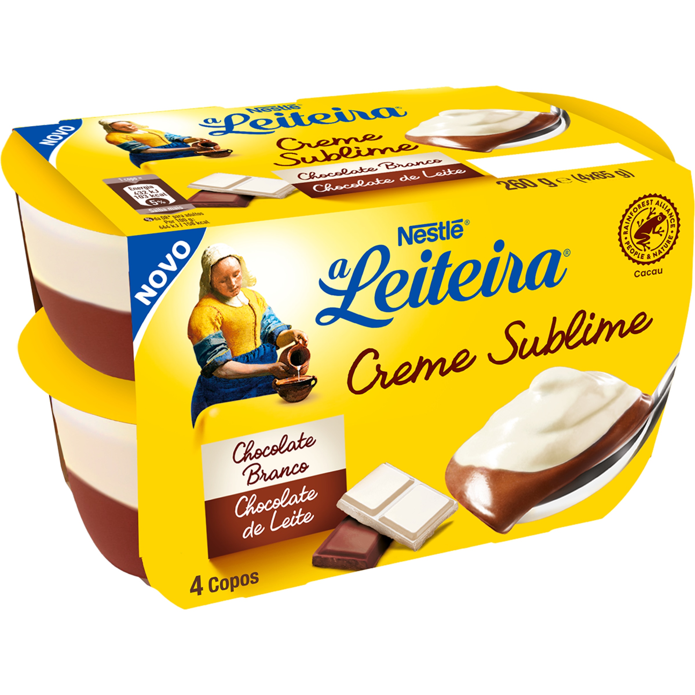 Creme Duo Chocolate Pack 4 unidades embalagem| 65 g