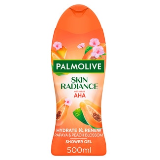 Gel de Banho Skin Radiance Papaia e Pêssego embalagem 500 ml - Palmolive