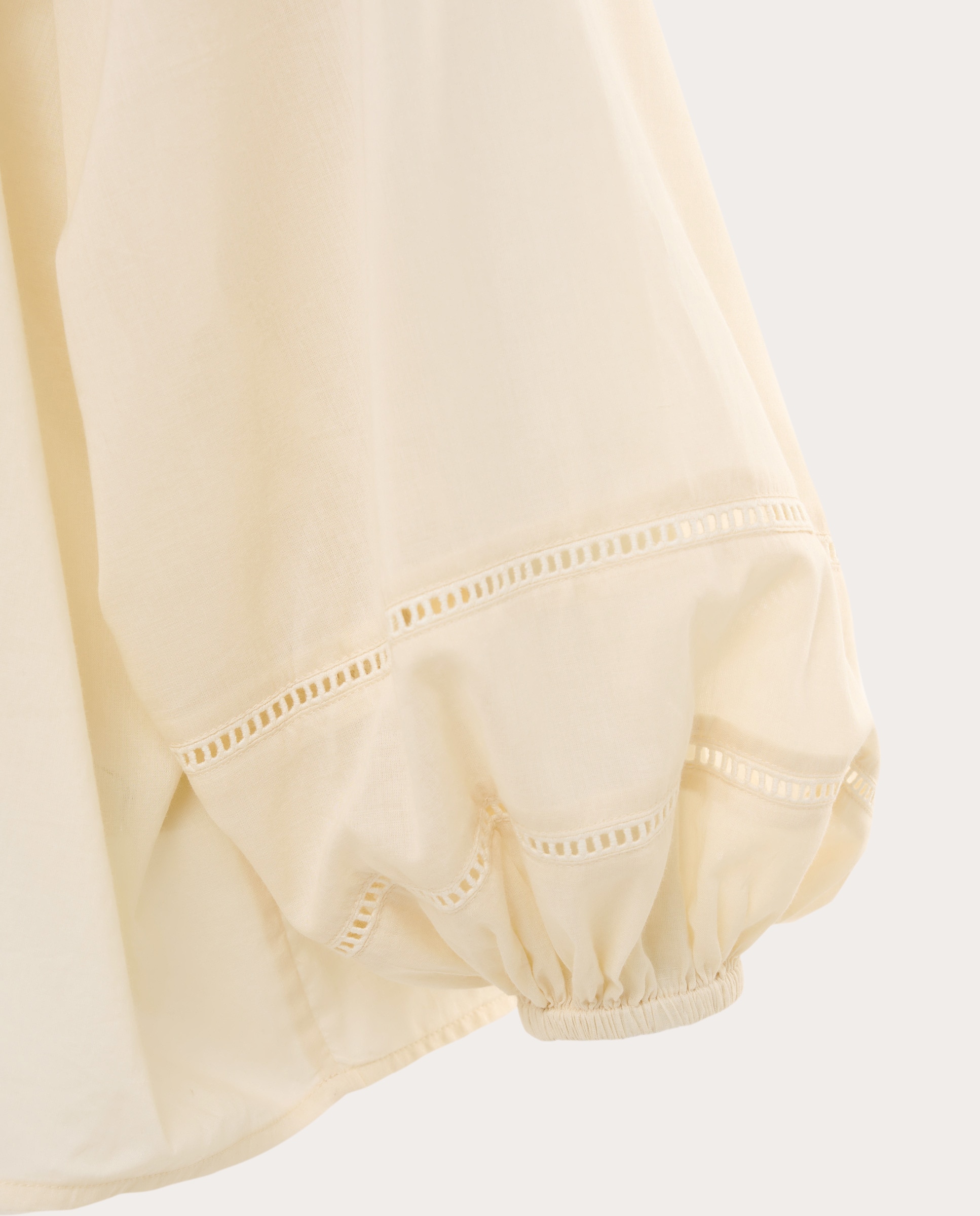 Blusa de algodão Creme-4