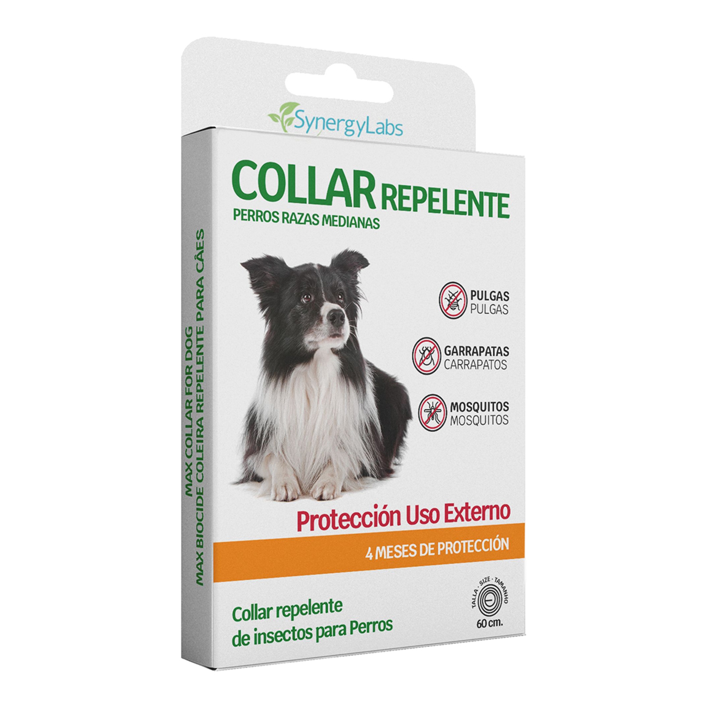 Imagen 0 de Collar repelente Synergylabs para perros medianos Biocida