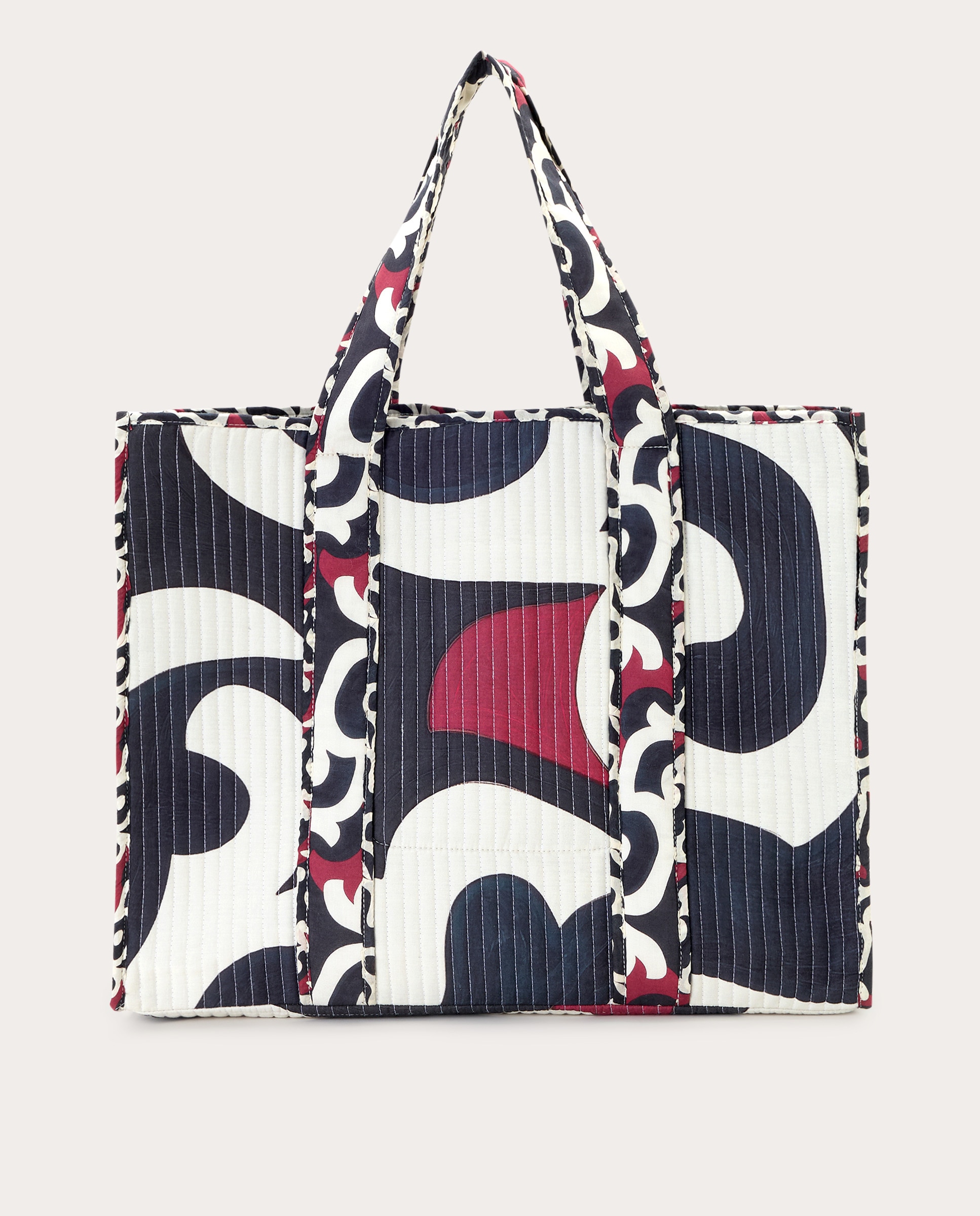 Mala Shopper Rodeo de Algodão Preto-2