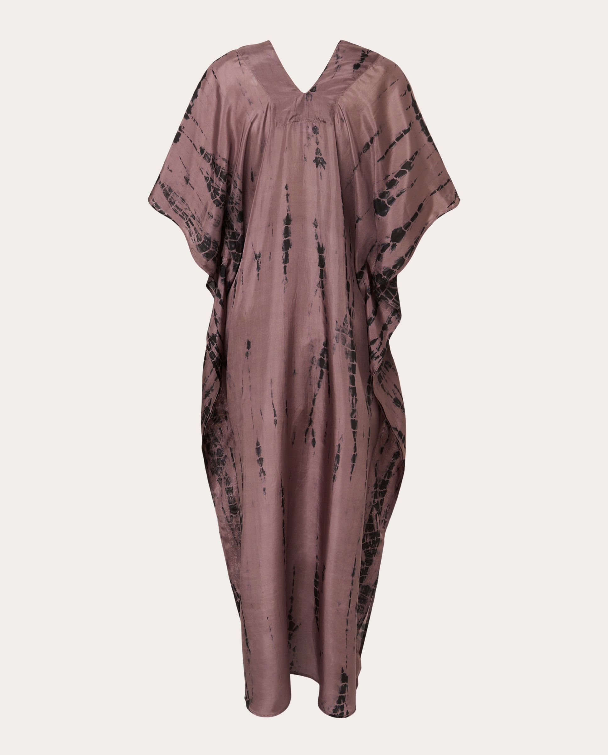 Kaftan Sol de Seda Castanho-2