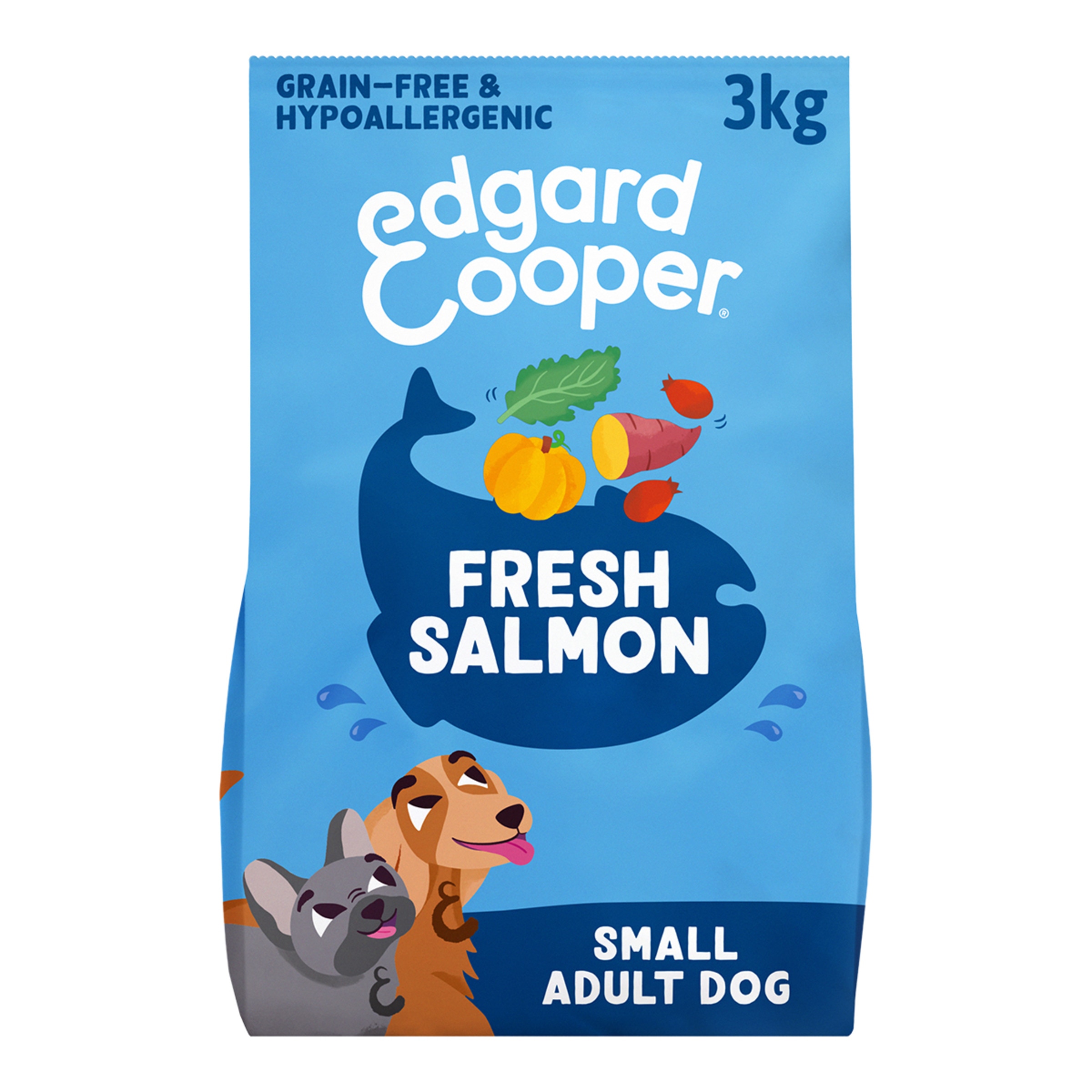Imagen 0 de Pienso para perros adultos mini sin cereales Edgard & Cooper salmón 3 kg