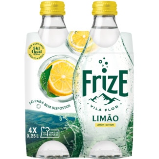Água com Gás com Sabor a Limão Pack 4 garrafa 25 cl - Frize