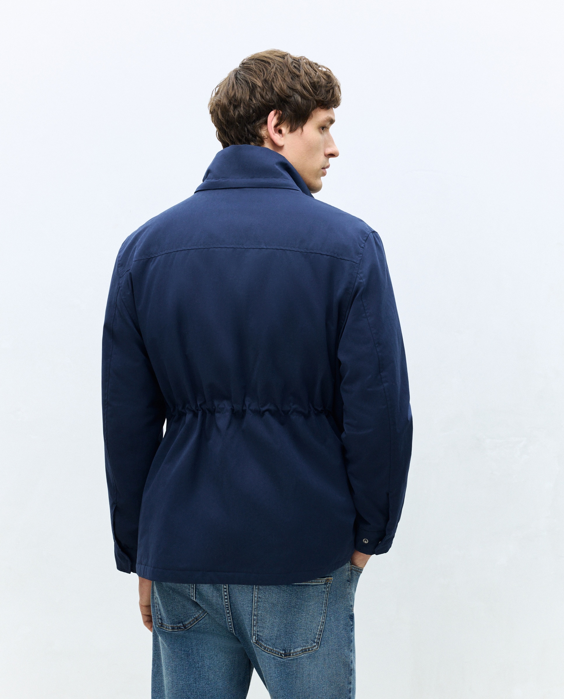 Parka Comprida Azul-marinho-3