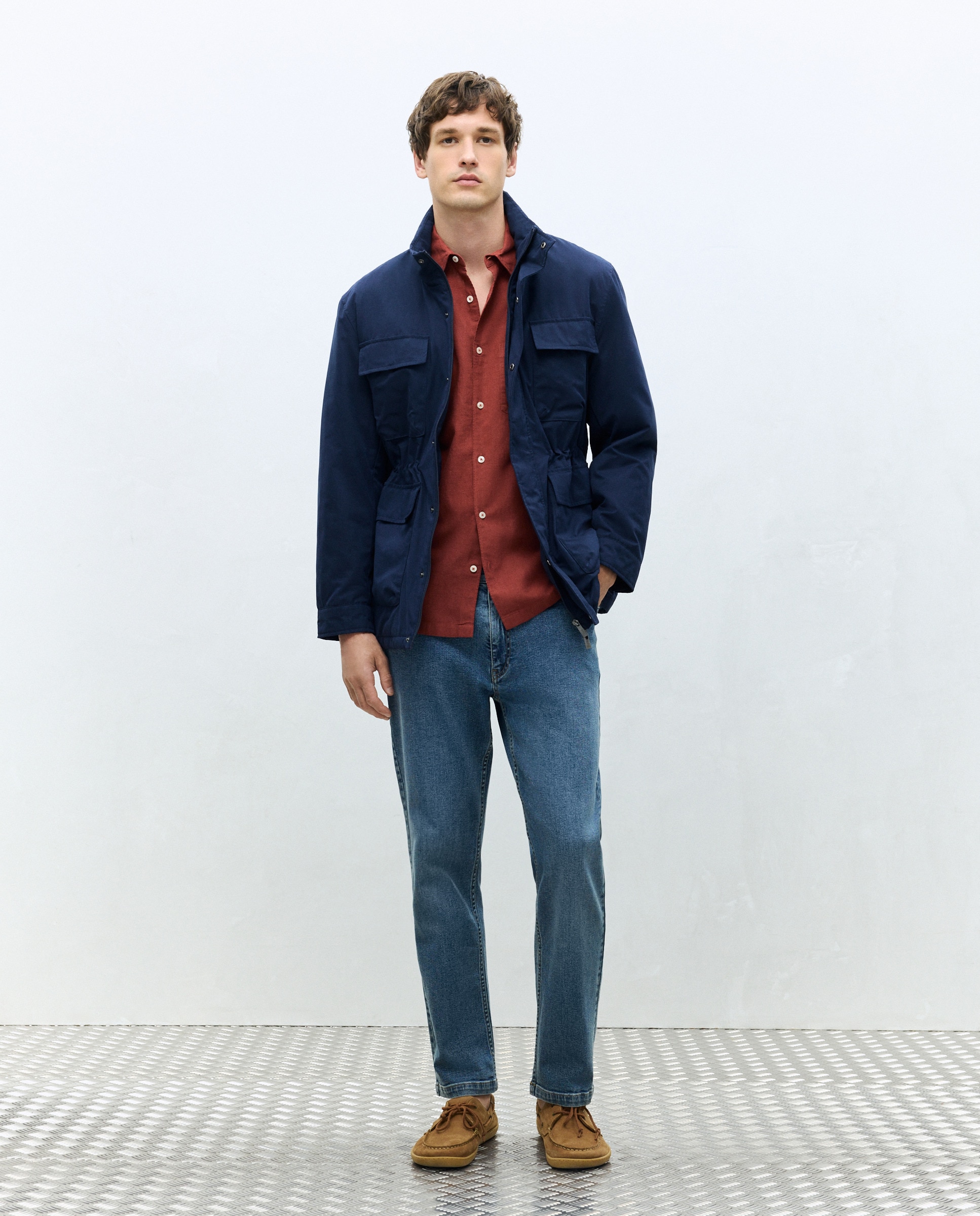 Parka Comprida Azul-marinho-1