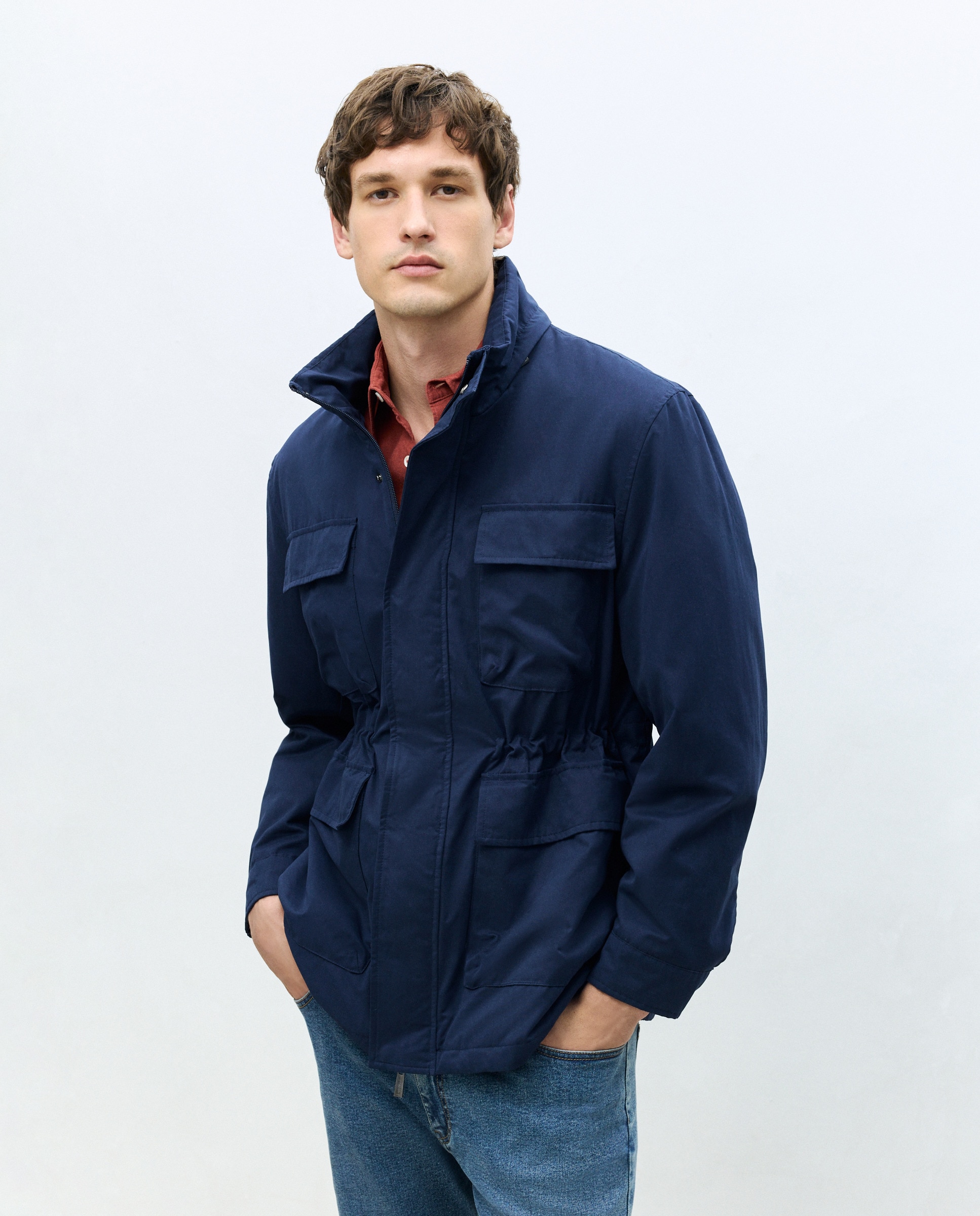 Parka Comprida Azul-marinho-2