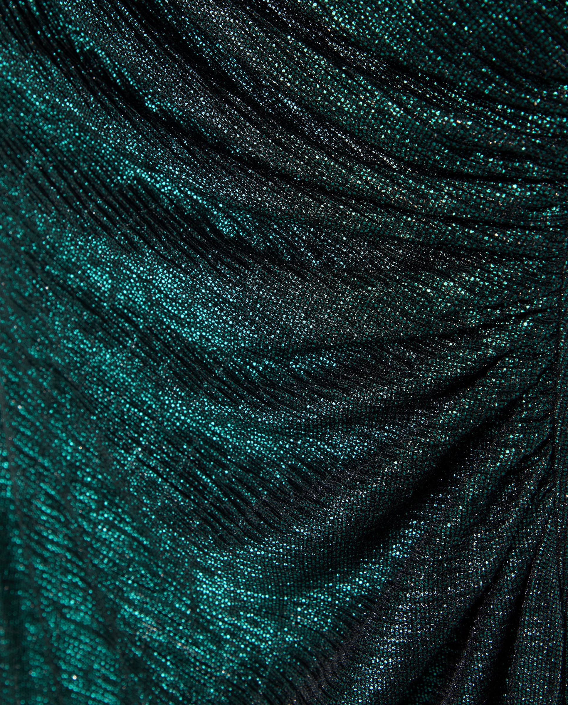 Vestido Comprido sem Mangas Verde-5