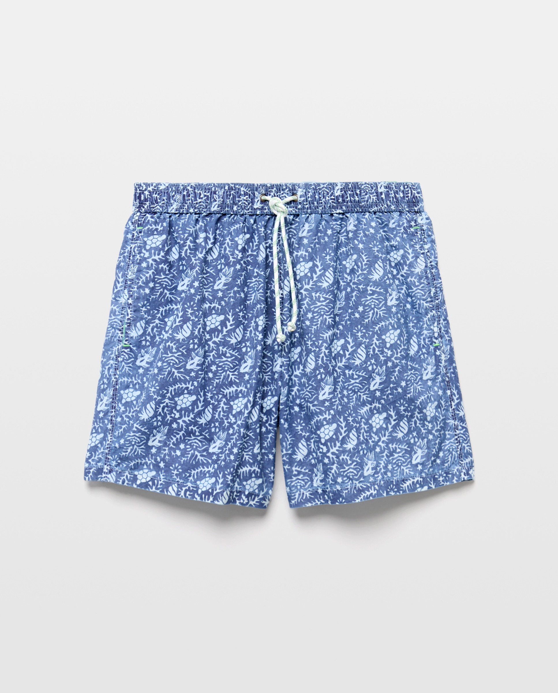 Calções de Banho com Dois Bolsos Laterais Azul-índigo-3