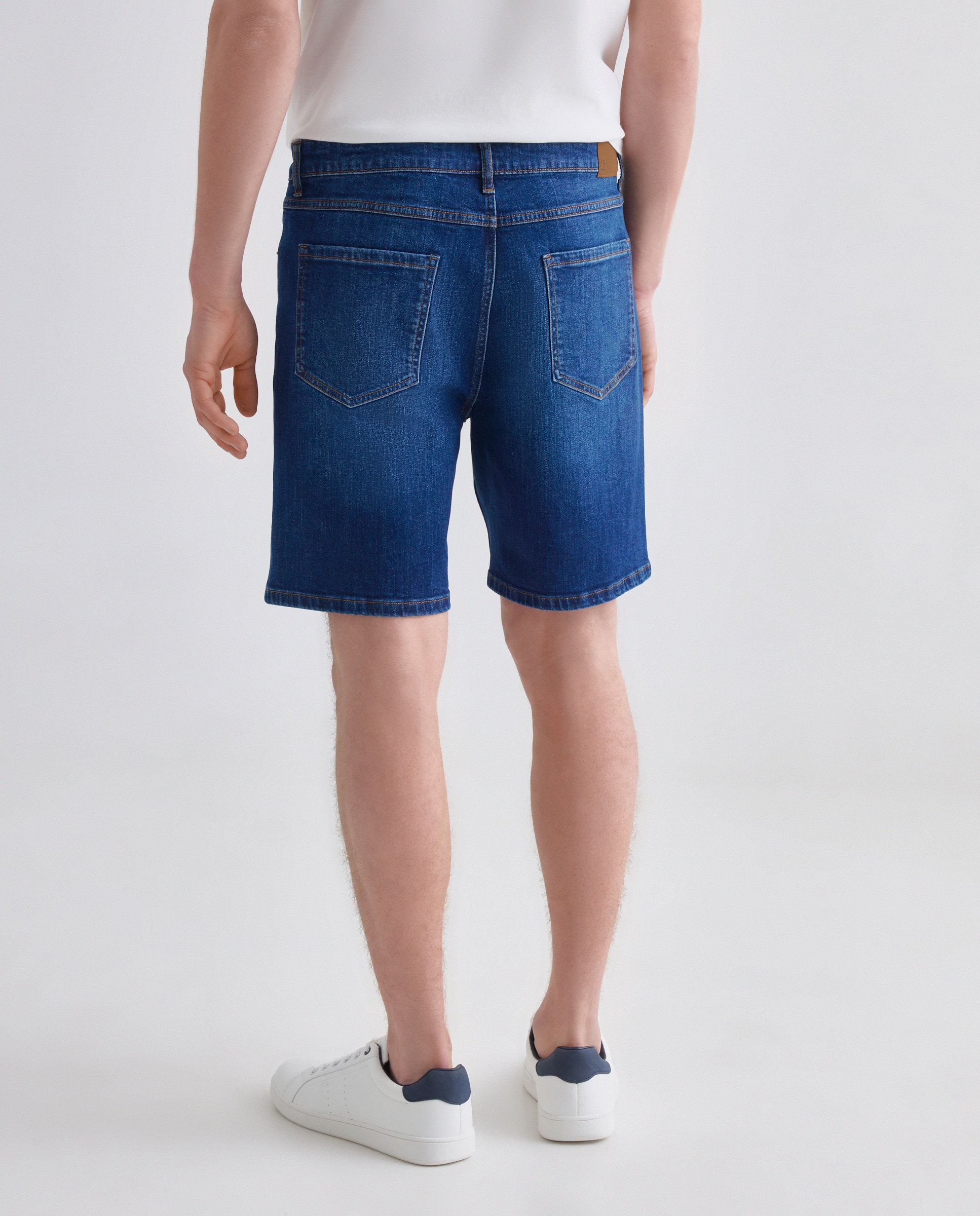Bermuda hombre denim slim fit Azul Suave-3