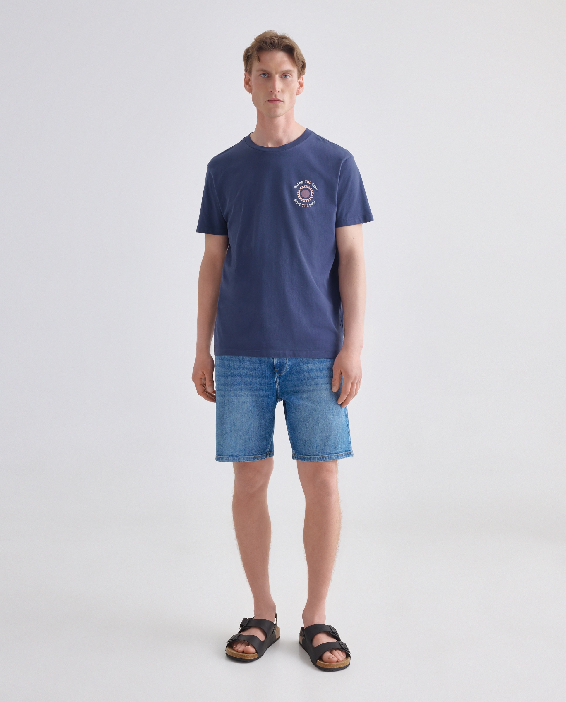 Imagen 0 de Bermuda hombre denim slim fit