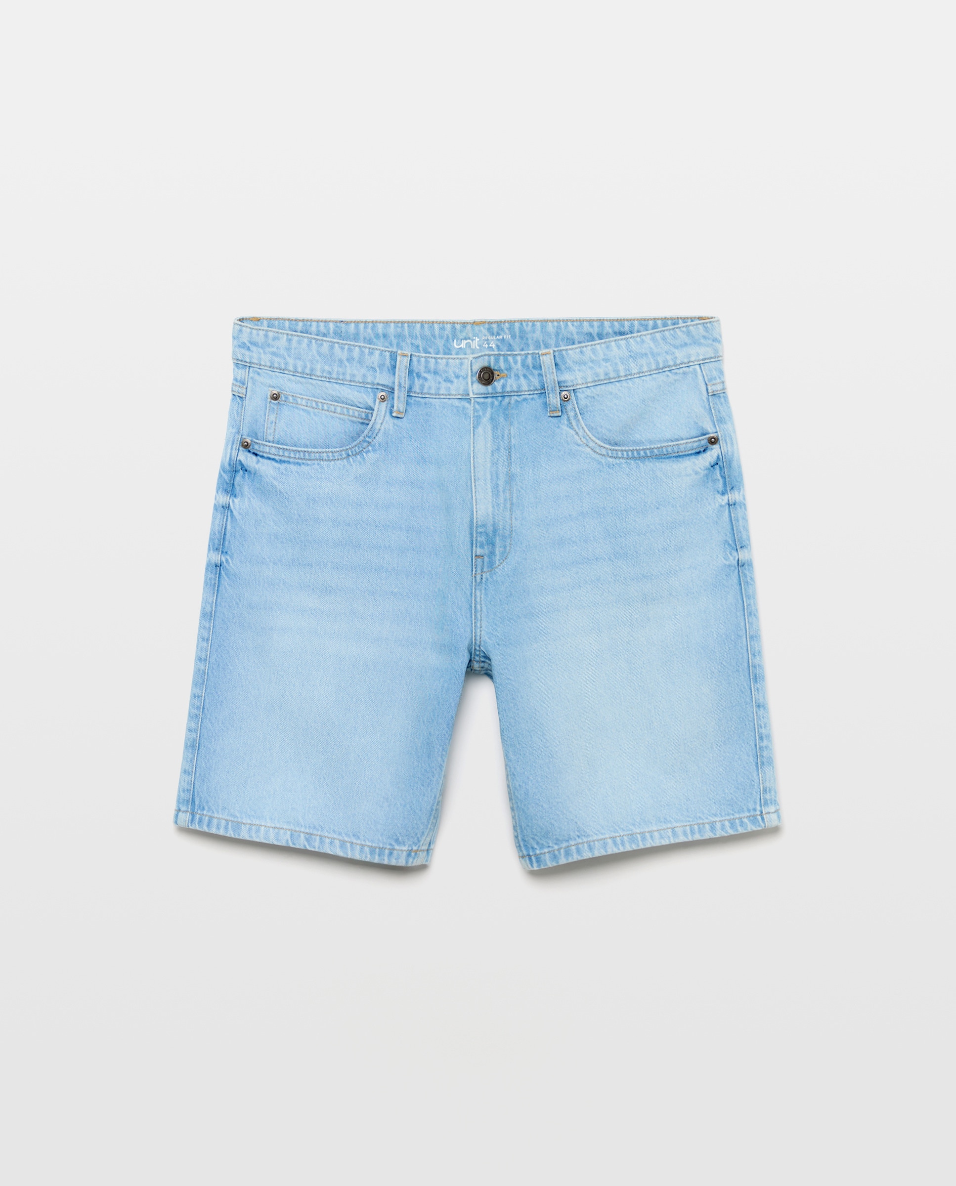 Bermuda hombre denim regular fit 490 Petróleo-4