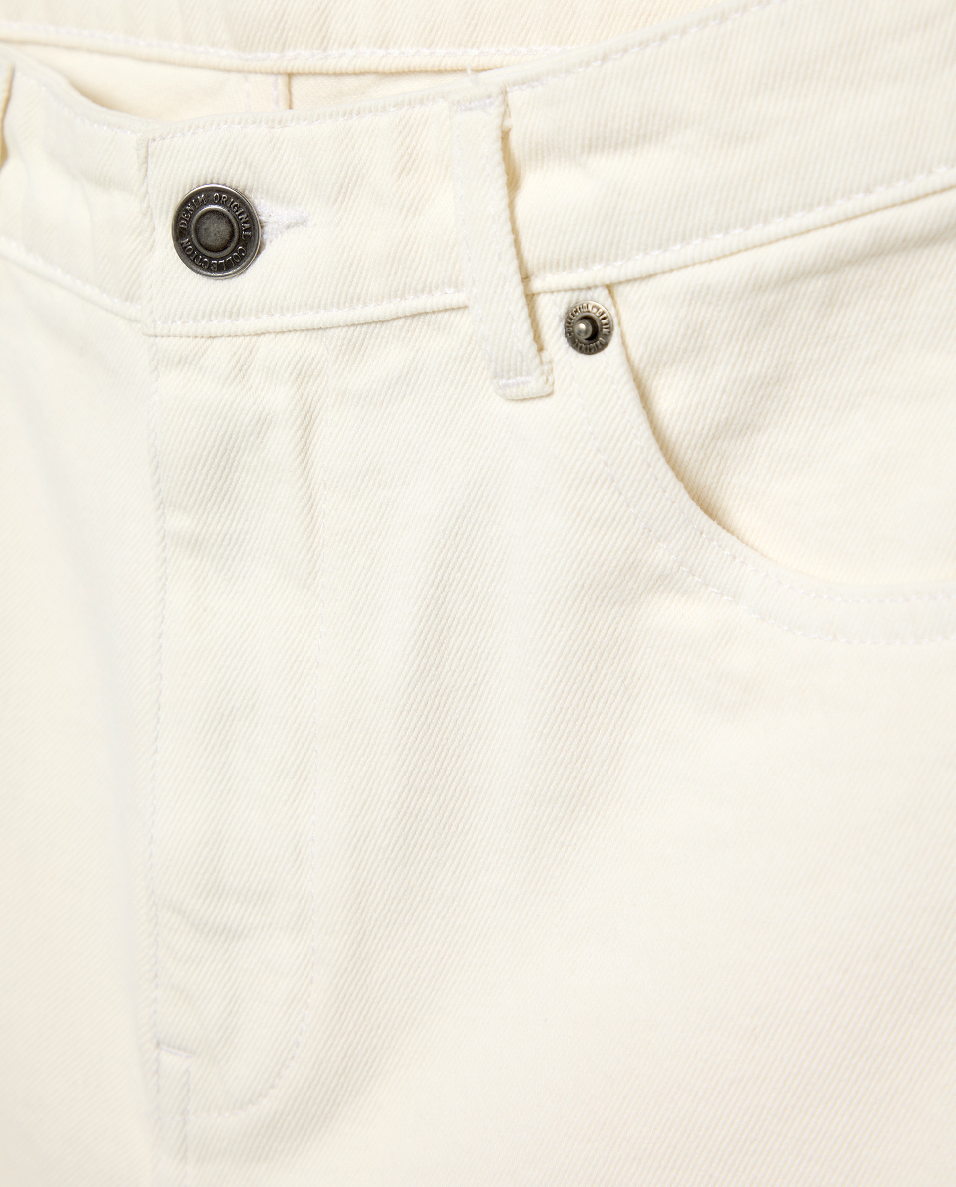 Bermuda hombre denim regular fit Blanco roto-5