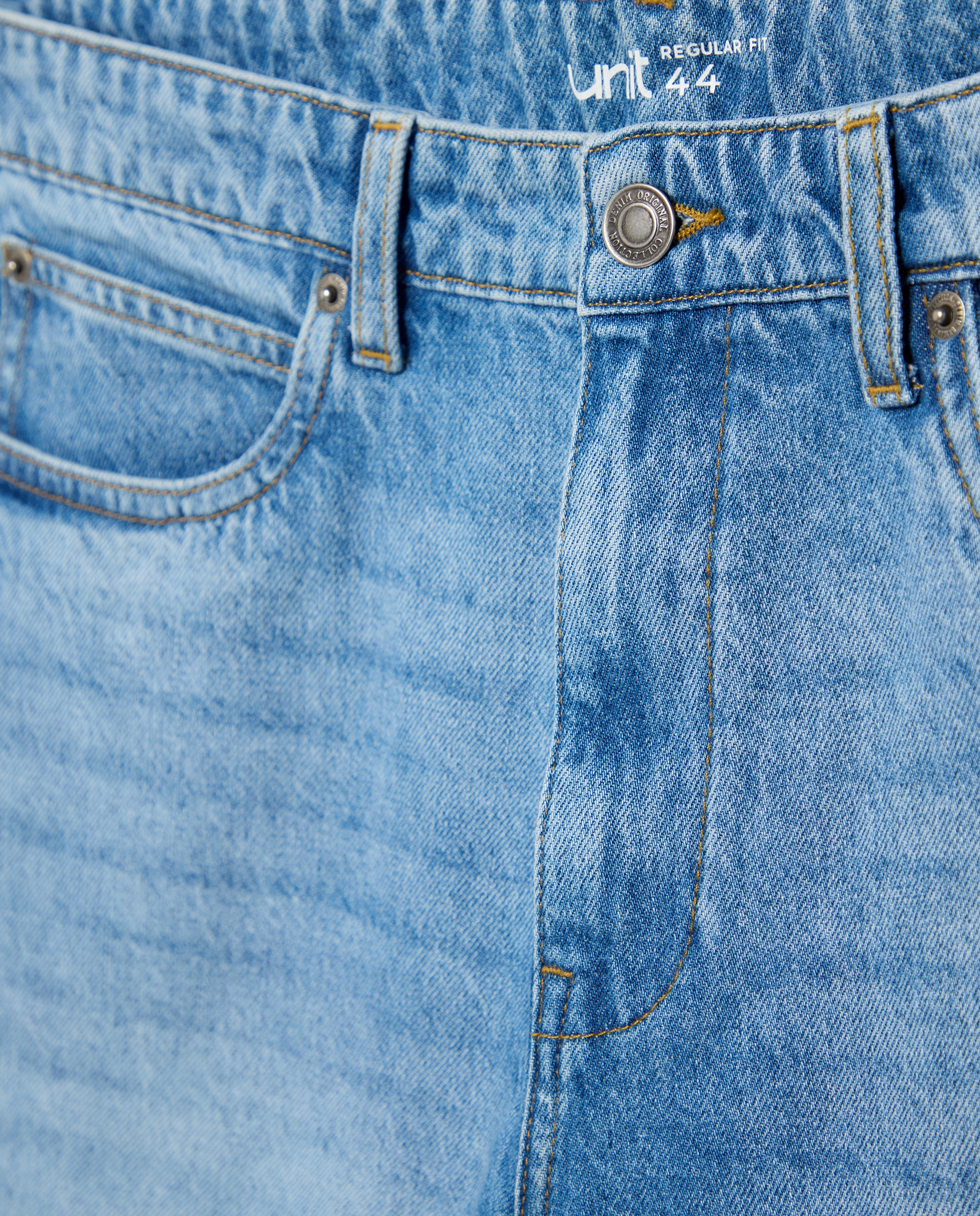 Bermuda hombre denim regular fit Azul pálido-5