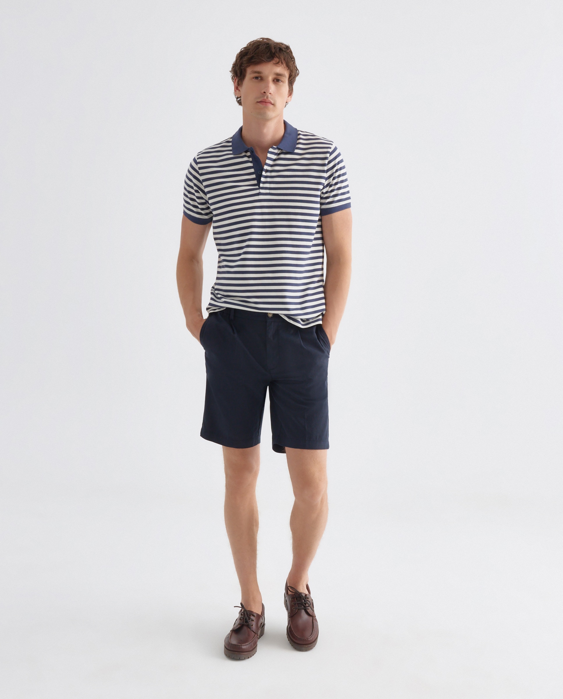 Imagen 0 de Bermuda hombre chino gomas con lino