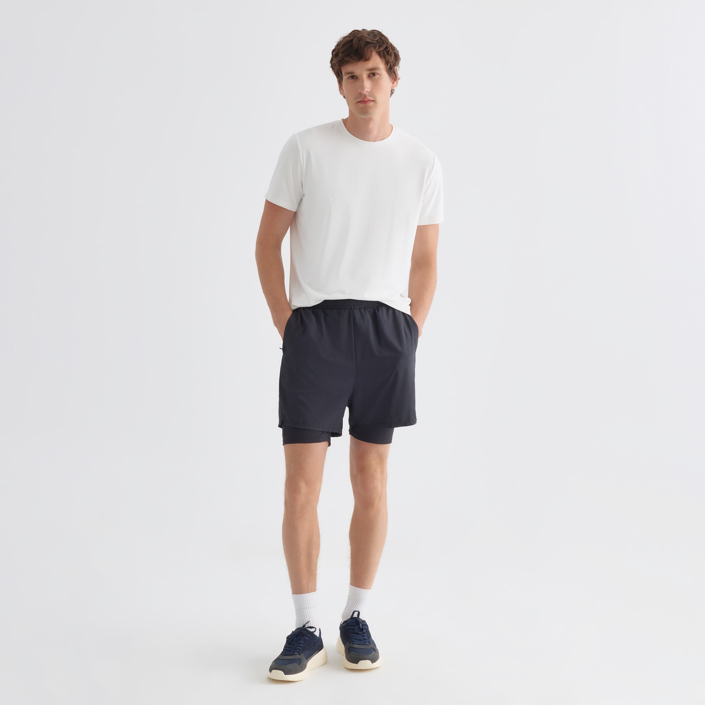 Imagen 0 de Pantalones Cortos Con Malla Hombre