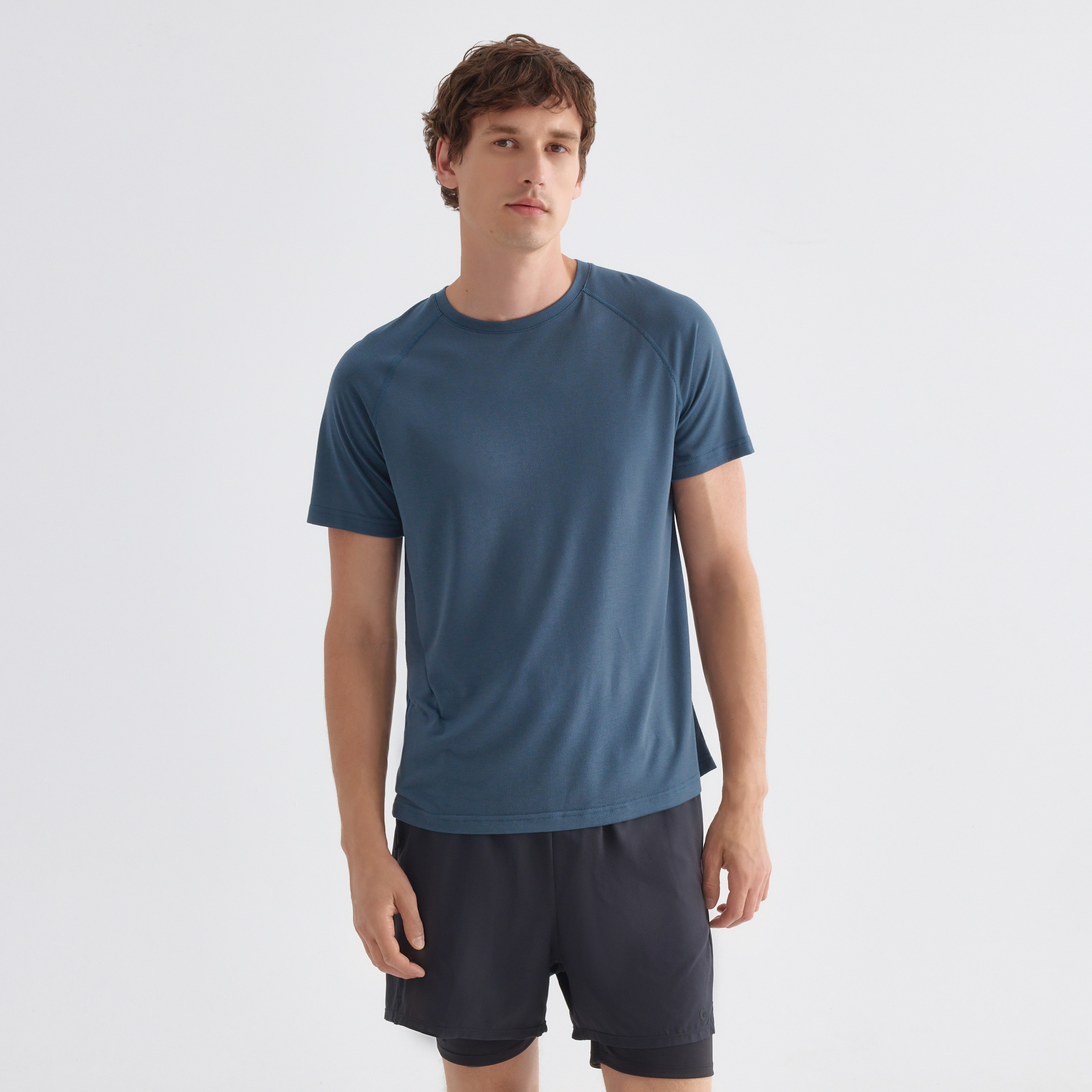 Imagen 0 de Camiseta manga corta ranglán de hombre