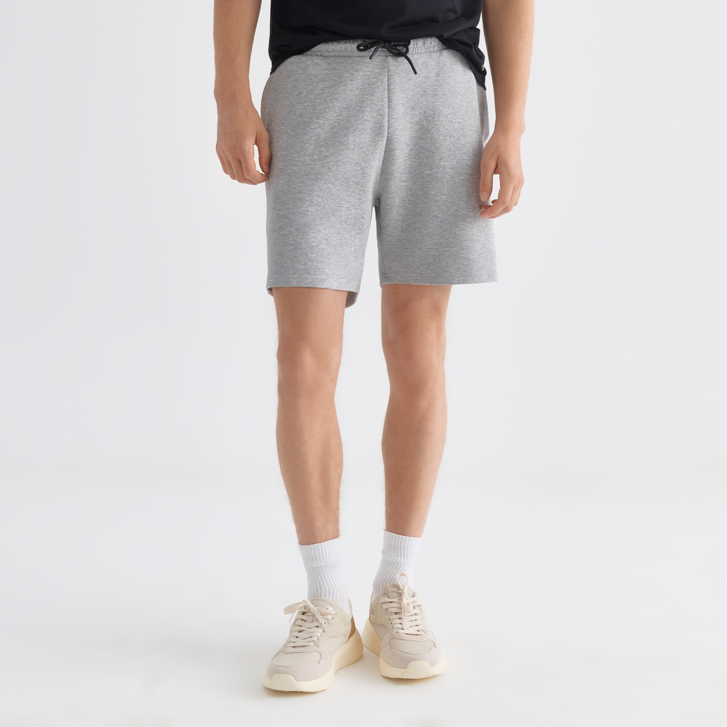 Pantalón Corto Interlock Hombre Gris claro-2
