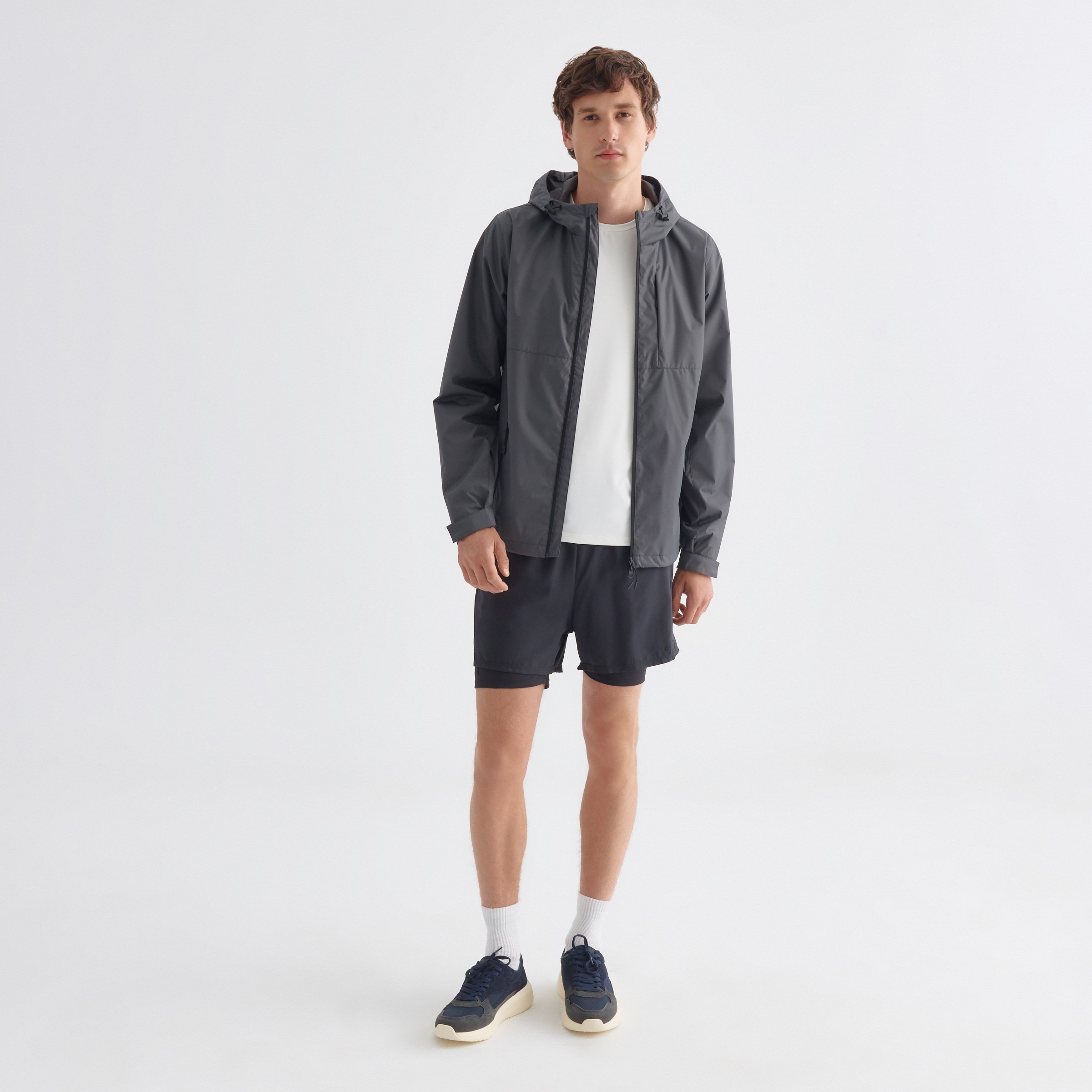 Chaqueta Chubasquero Hombre 820 Gris medio-2
