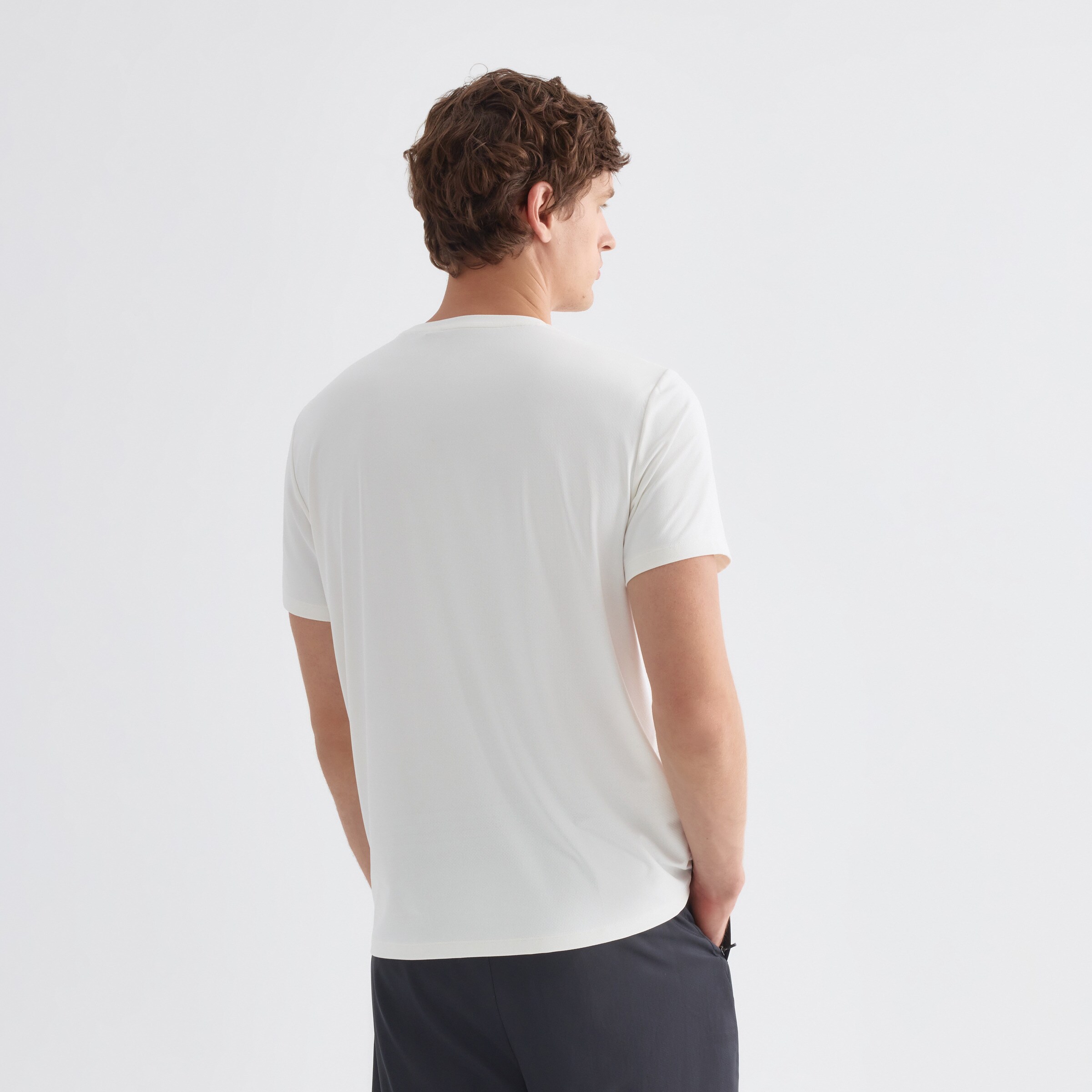 Camiseta Manga Corta Transpirable Hombre Blanco-3