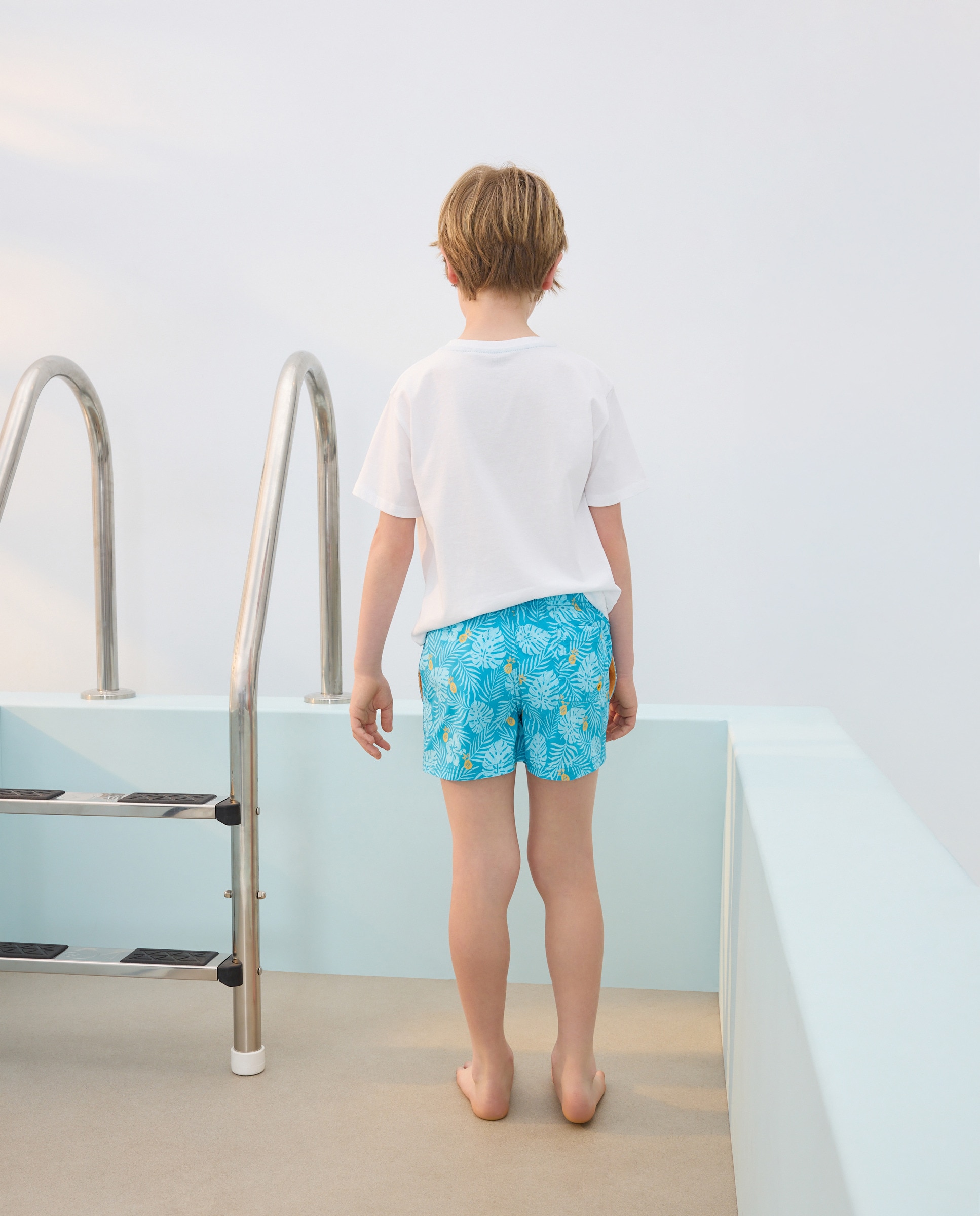 Calções de Banho com Estampado Kids El Corte Inglés Verde-3
