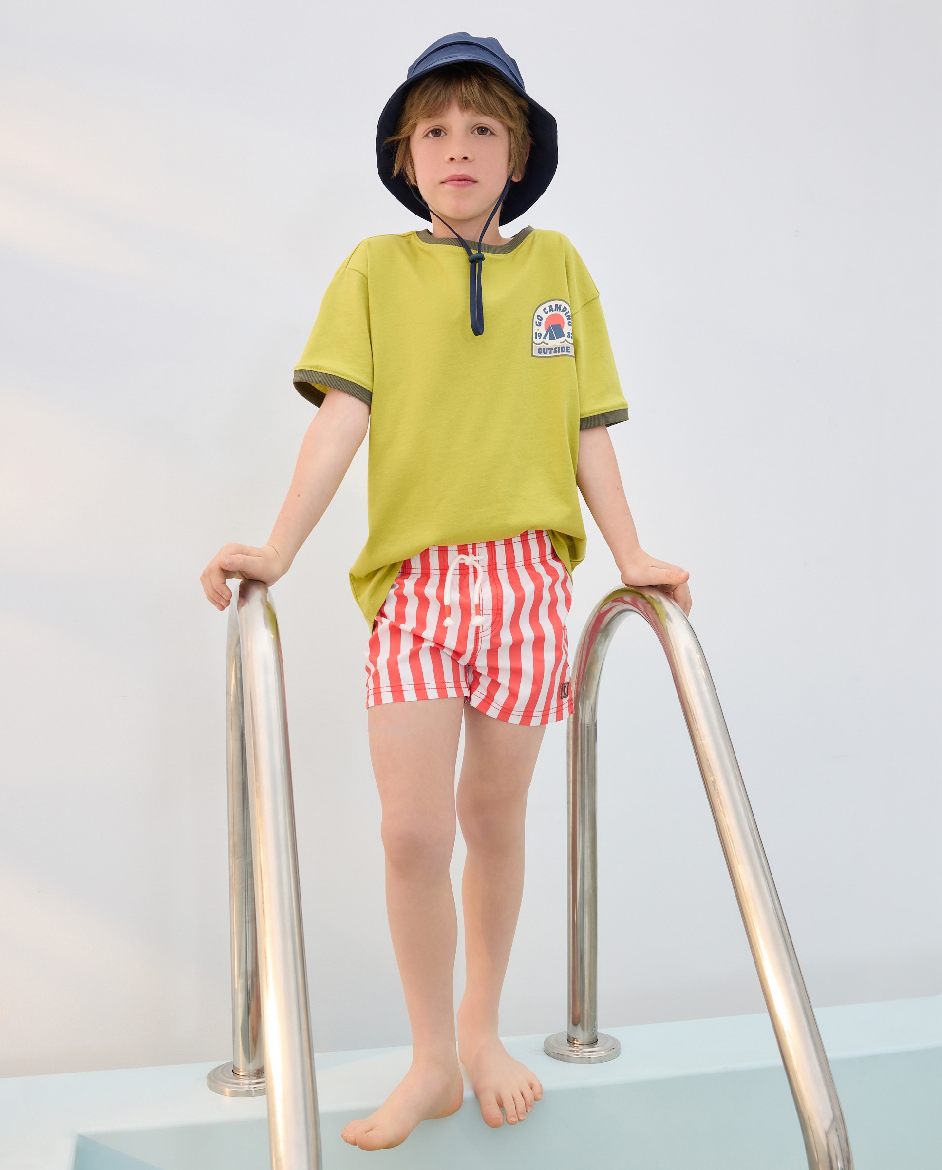 Calções de Banho com Estampado Kids El Corte Inglés Vermelho-2