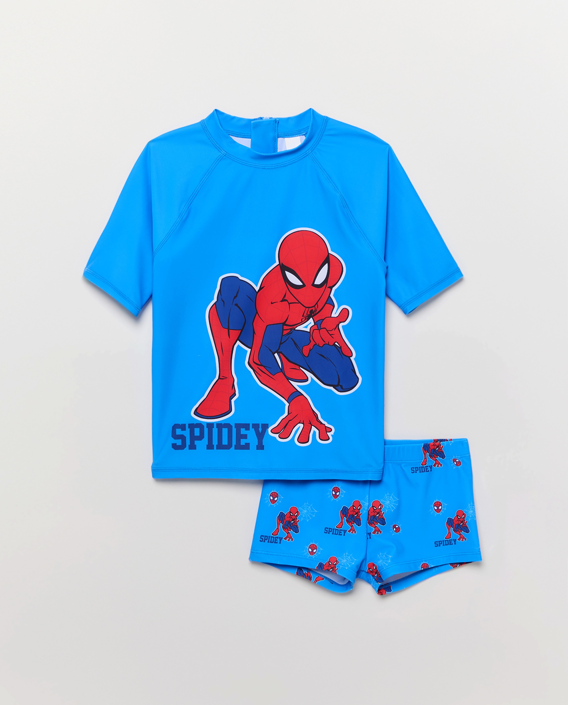 Conjunto de Licenças UPF+50 Homem-Aranha Azul-marinho-4