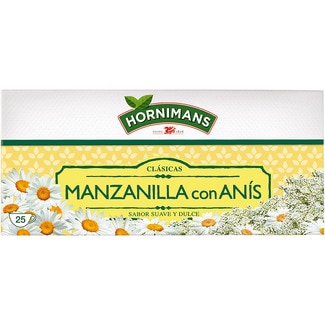 infusión de manzanilla con anís estuche 25 bolsitas - Hornimans