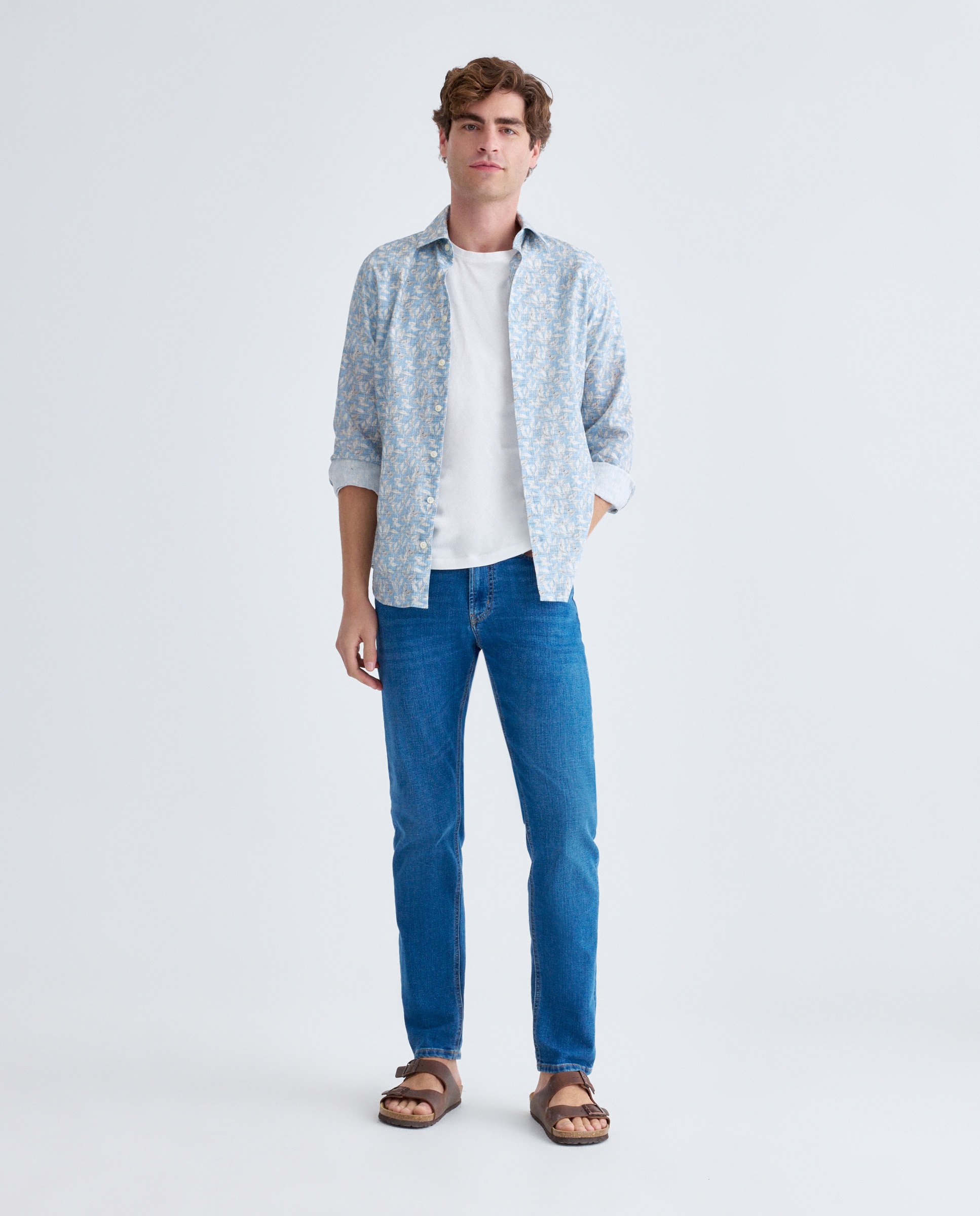 Camisa Casual Azul-claro-2