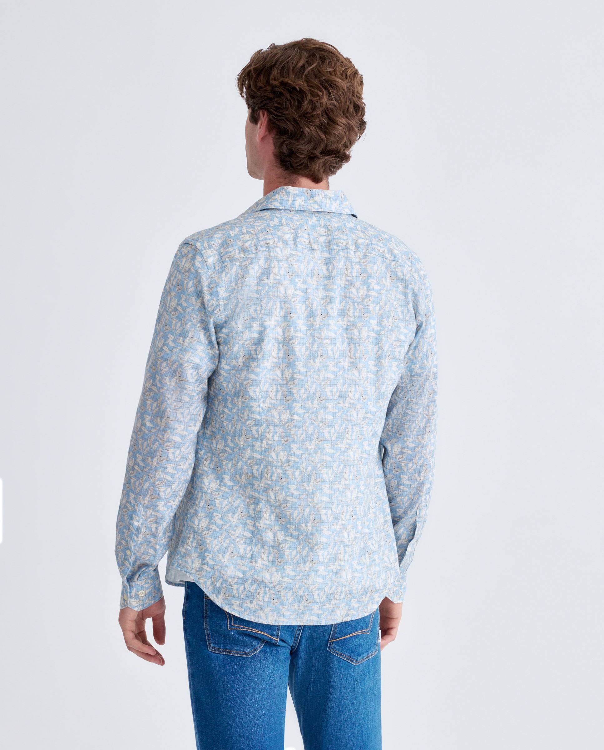 Camisa Casual Azul-claro-3