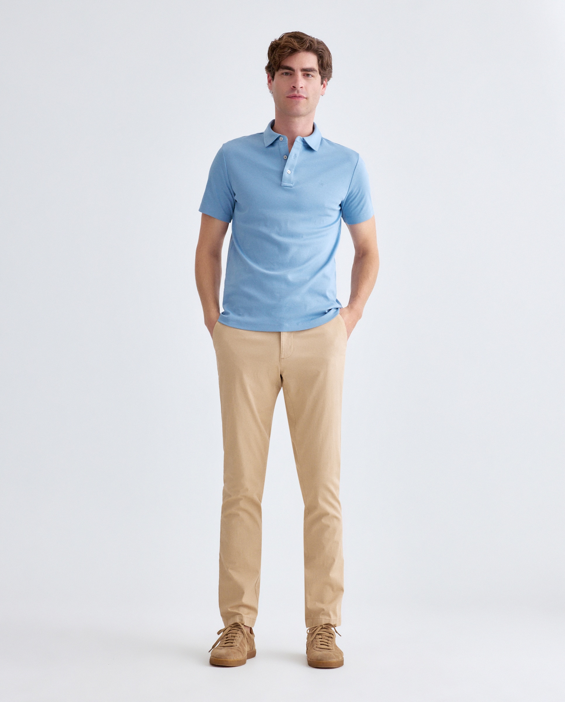 Imagen 0 de Pantalón de hombre chino en algodón Beige