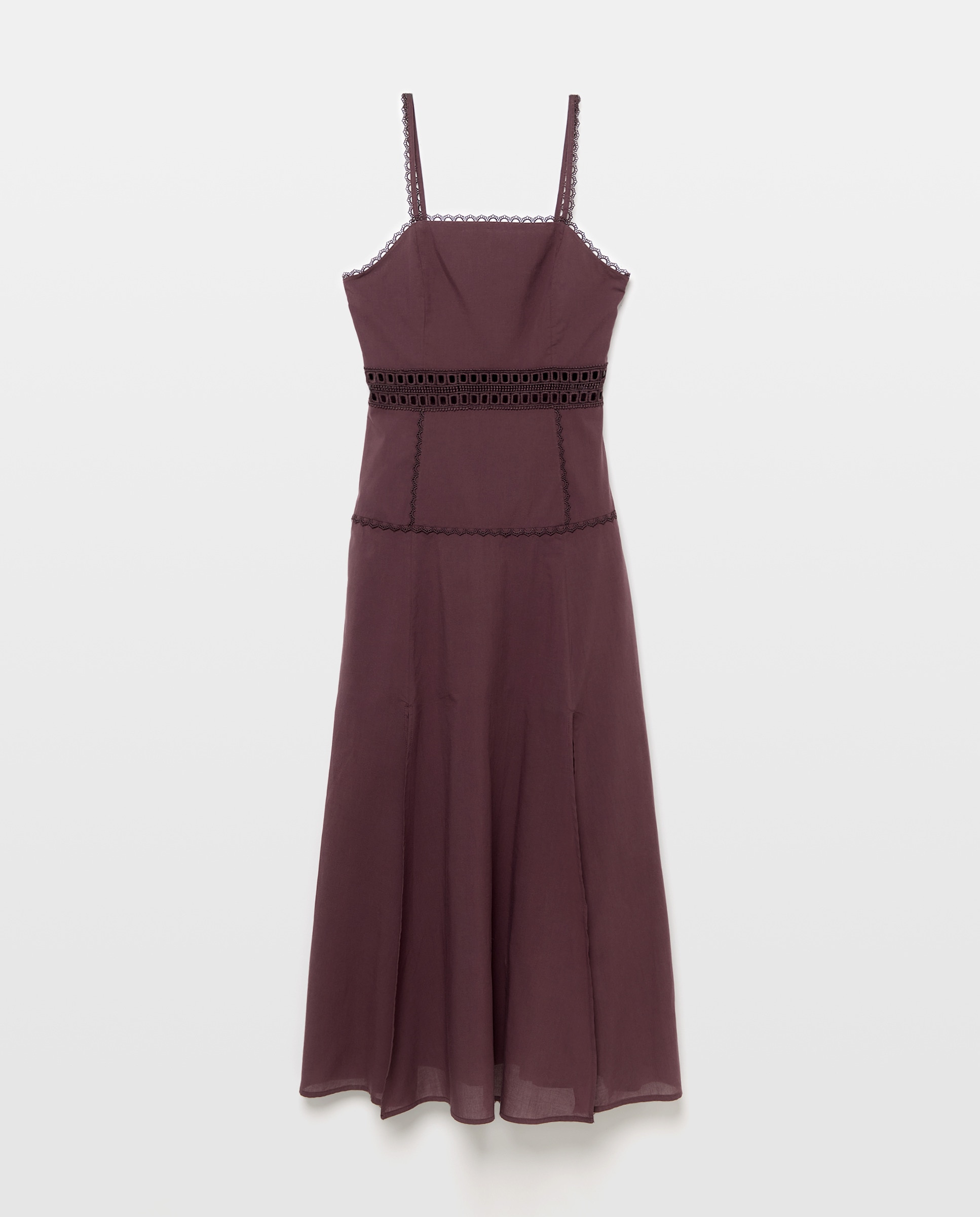 Vestido Midi com Aberturas Preto-5