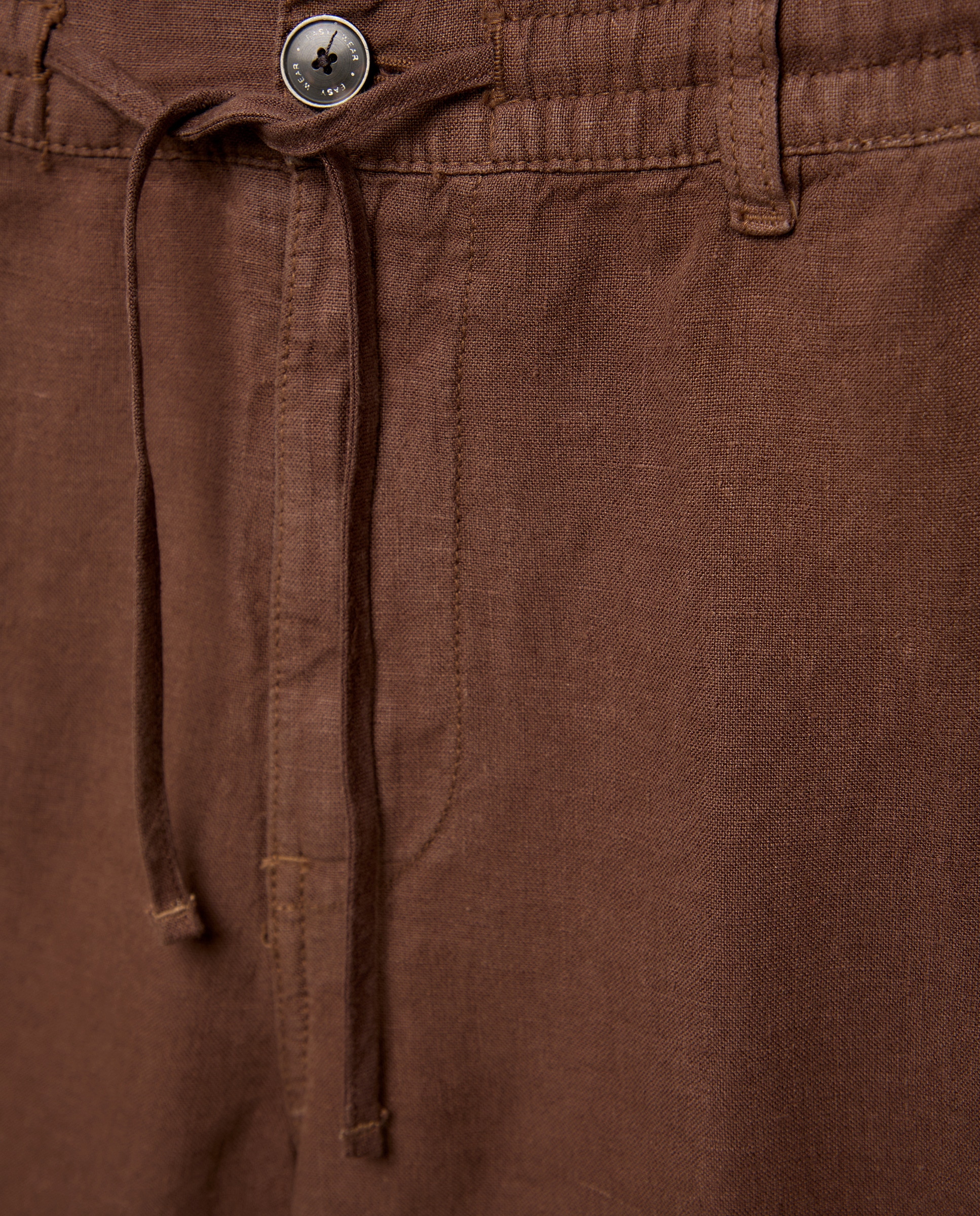 Bermudas Chino de Linho Castanho-4