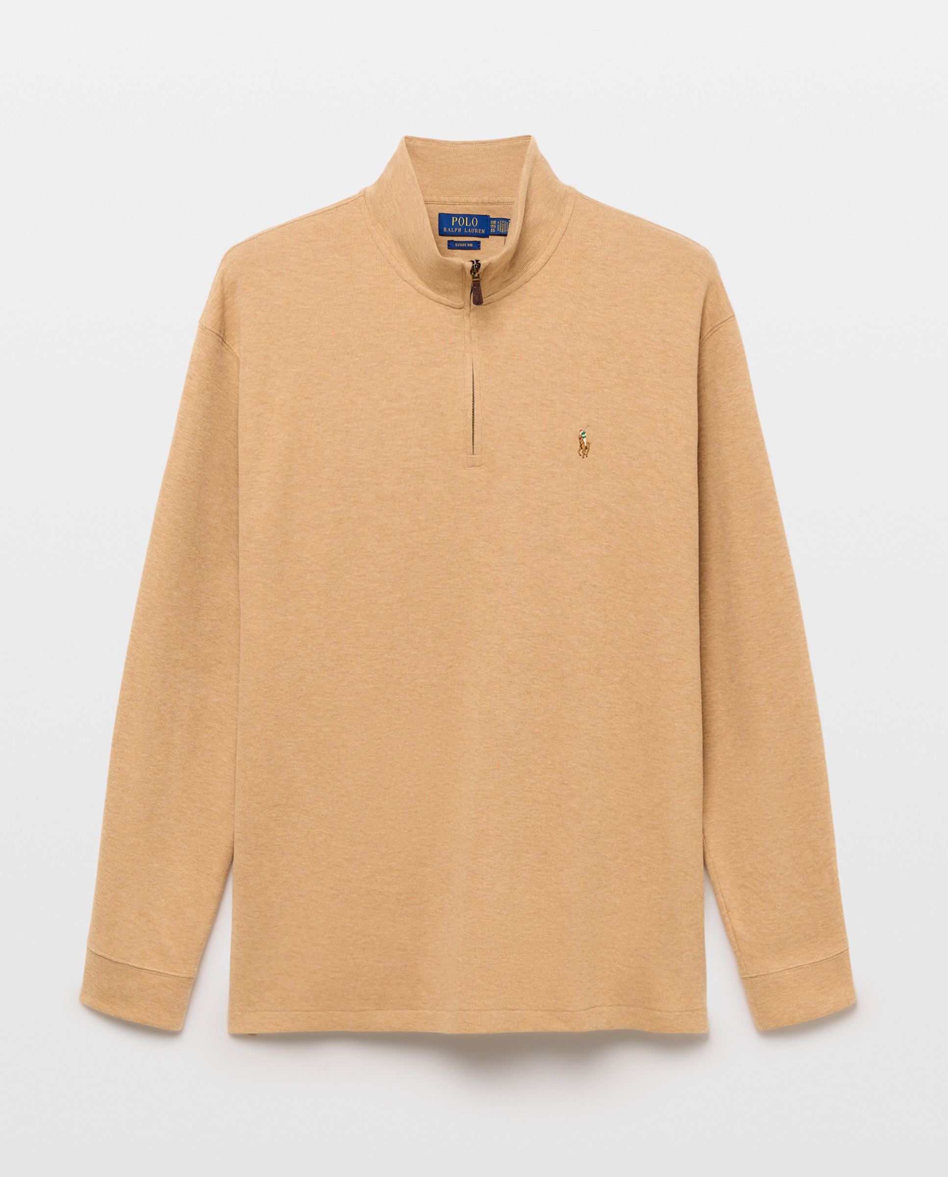 Imagem 0 de Camisola de Malha Curta Estate-Rib com Fecho de Correr Tamanhos Grandes