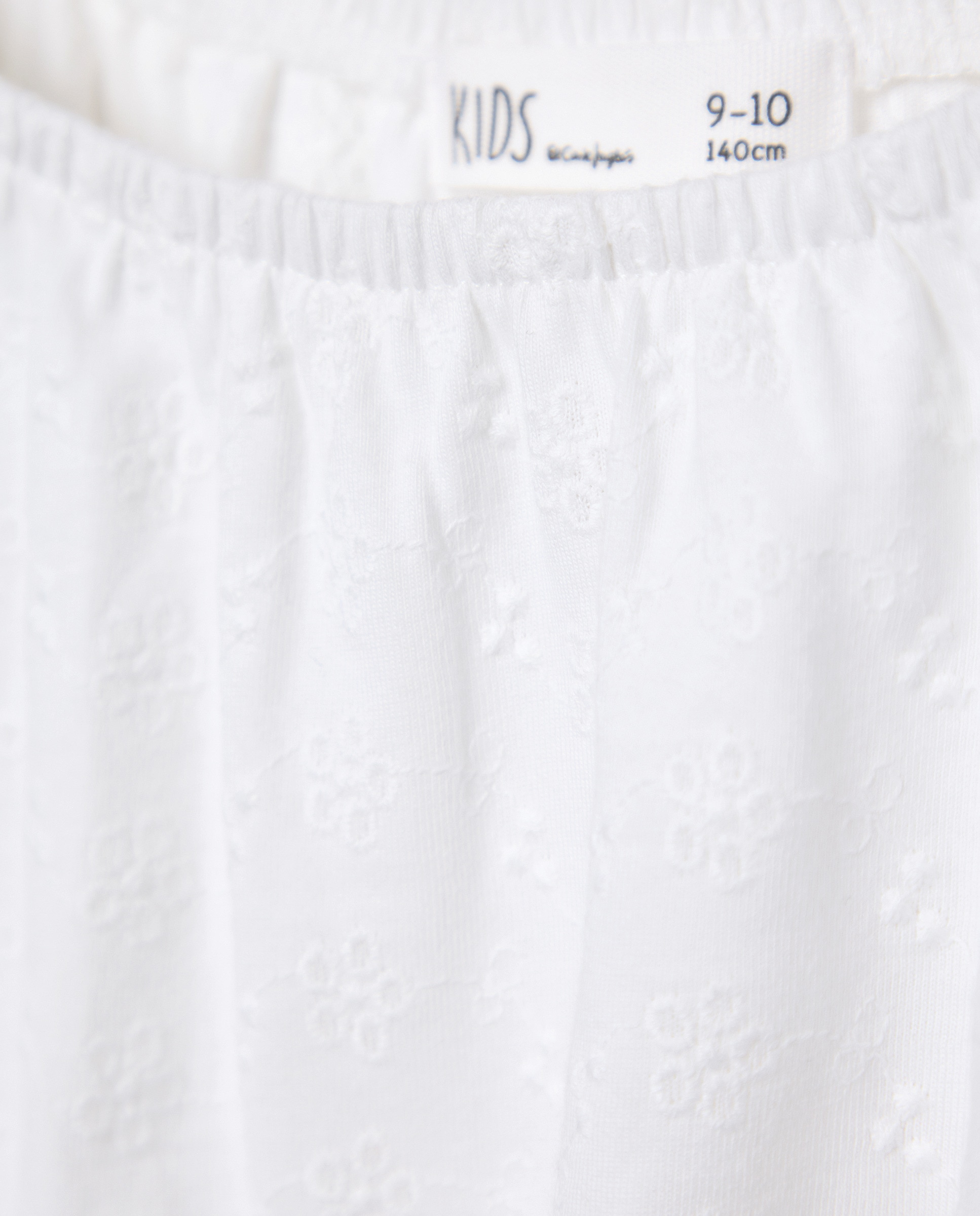 Camiseta manga corta mesonera tejido shiffly circular de niña - Kids El Corte Inglés - Blanco roto Blanco roto-5