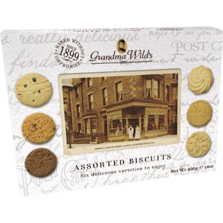 Bolachas Sortidas Yorkshire embalagem 400 g - Grandma Wild's