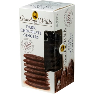 Bolachas de Chocolate Ginger embalagem 150 g - Grandma Wild's